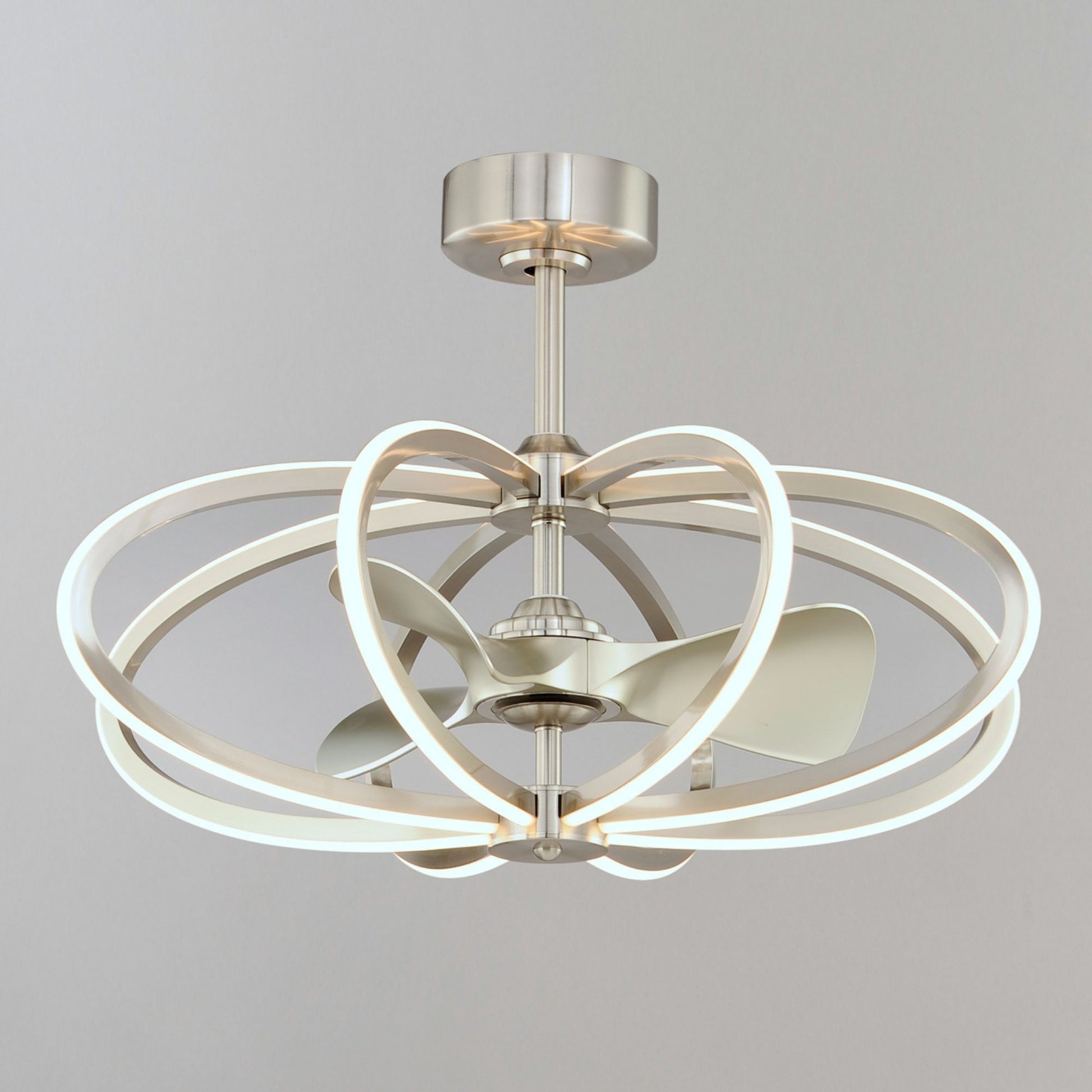 Maxim Lighting - Solstice 8-Light Wifi-Enabled LED Fandelight 34 Inch Satin Nickel Finish | Bees Lighting