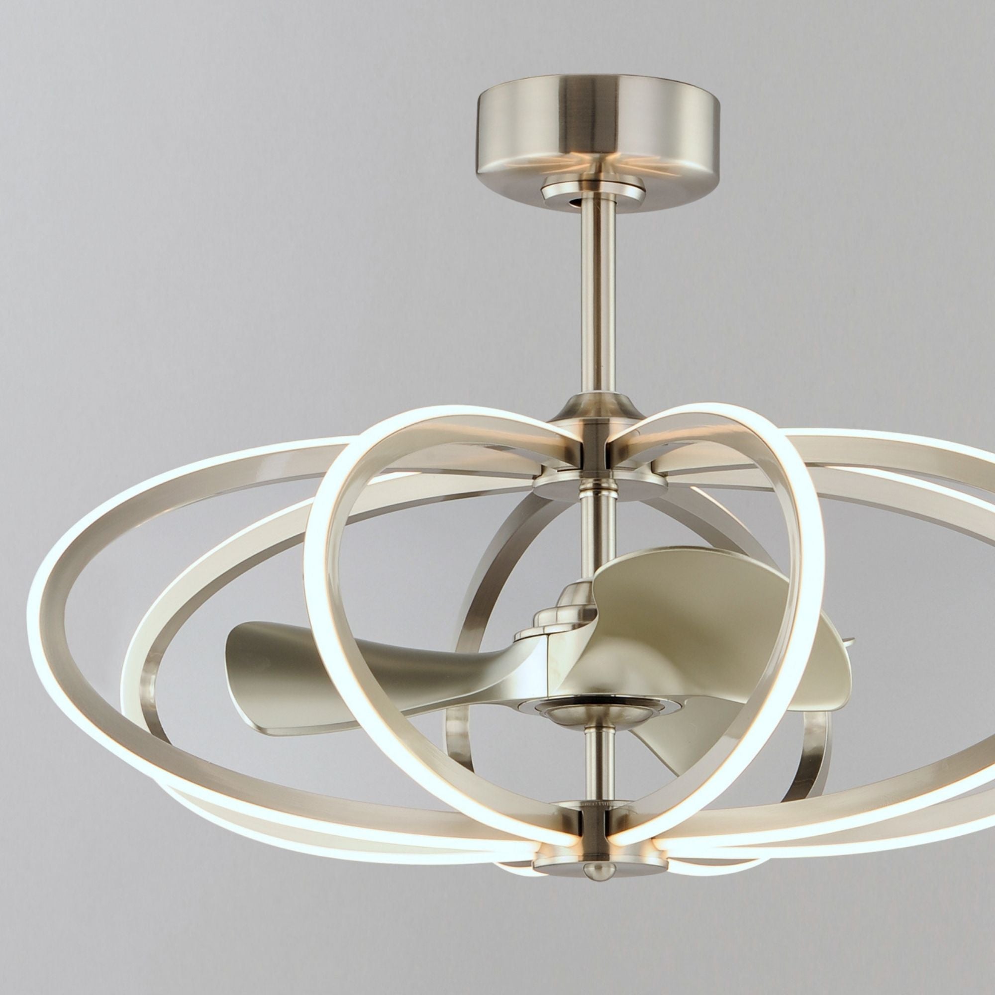 Maxim Lighting - Solstice 8-Light Wifi-Enabled LED Fandelight 34 Inch Satin Nickel Finish | Bees Lighting