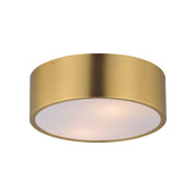Tommy 12" 2-Light Surface Mount, Satin Brass Finish