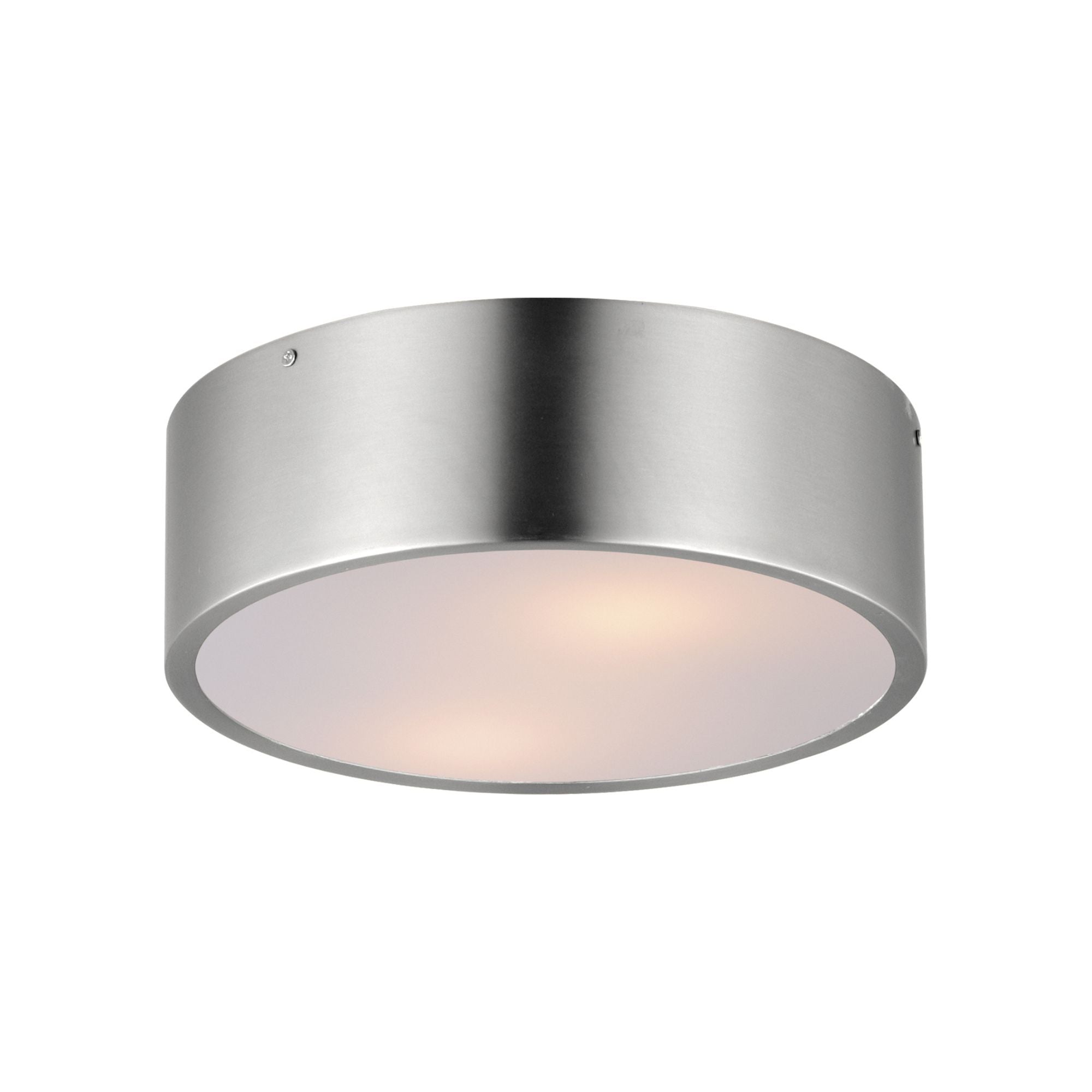 Tommy 12" 2-Light Surface Mount, Satin Nickel Finish