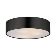 Tommy 16" 3-Light Surface Mount, Black Finish