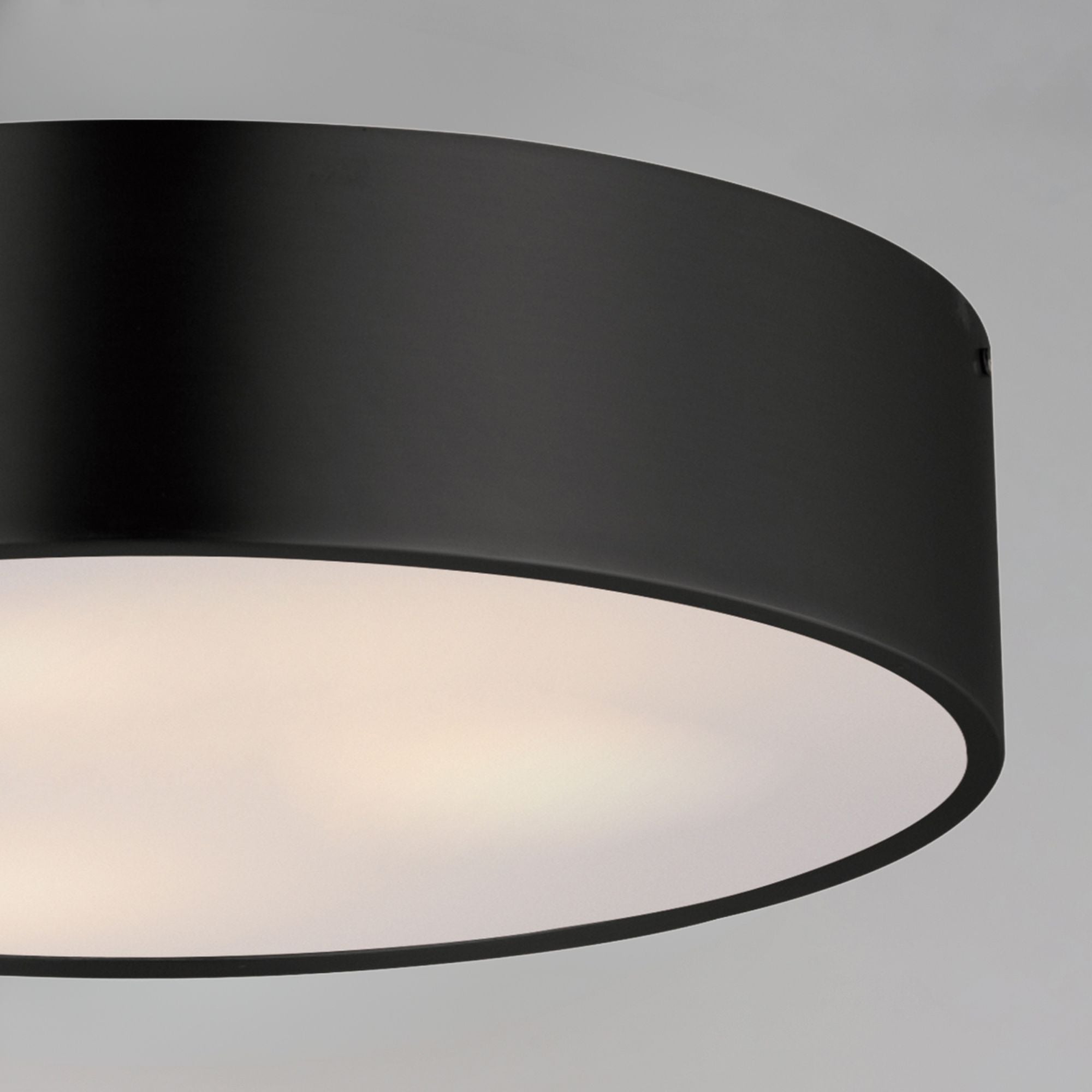 Tommy 16" 3-Light Surface Mount, Black Finish