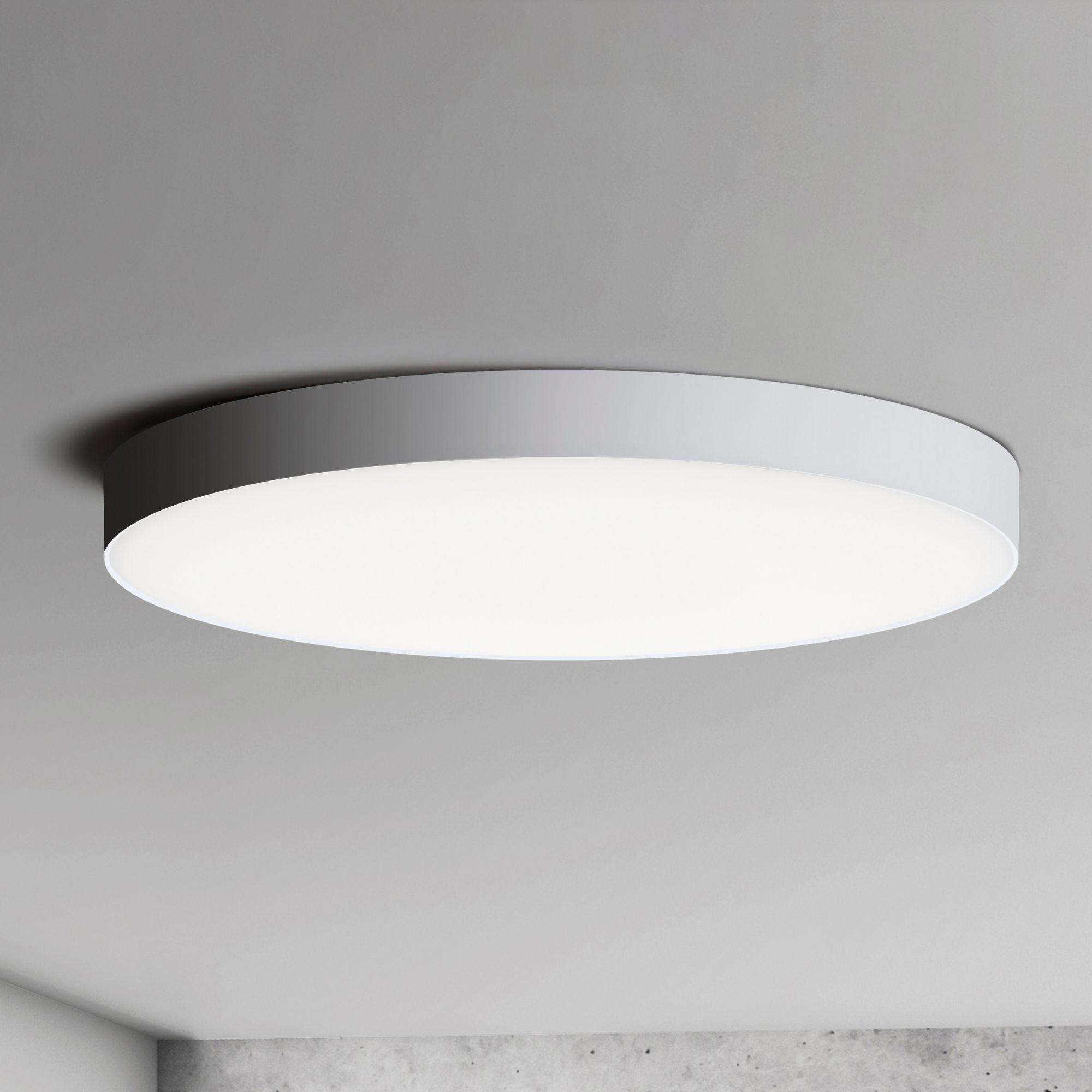 Trim 16" Disk LED Flush Mount, White finish
