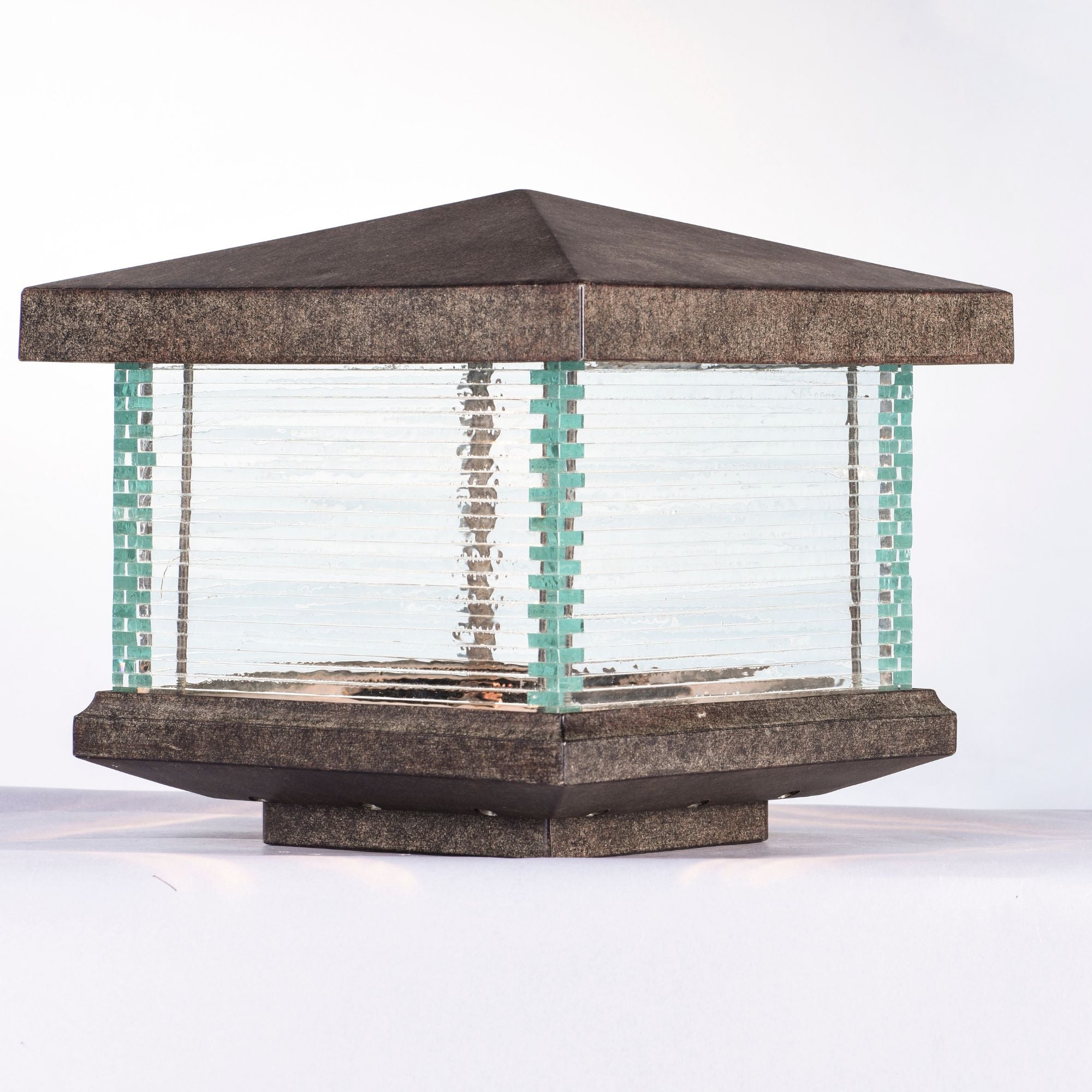 Triumph VX LED 10" LED Outdoor Deck Lantern / Column Light, Earth Tone Finish