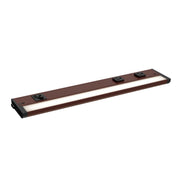 CounterMax 5K 18" LED Under Cabinet Light with Two Receptacles, Selectable CCT, 10 Watts, 120V, Bronze