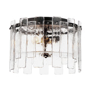 Warren 15" 2-Light Flush Mount, Dark Bronze Finish