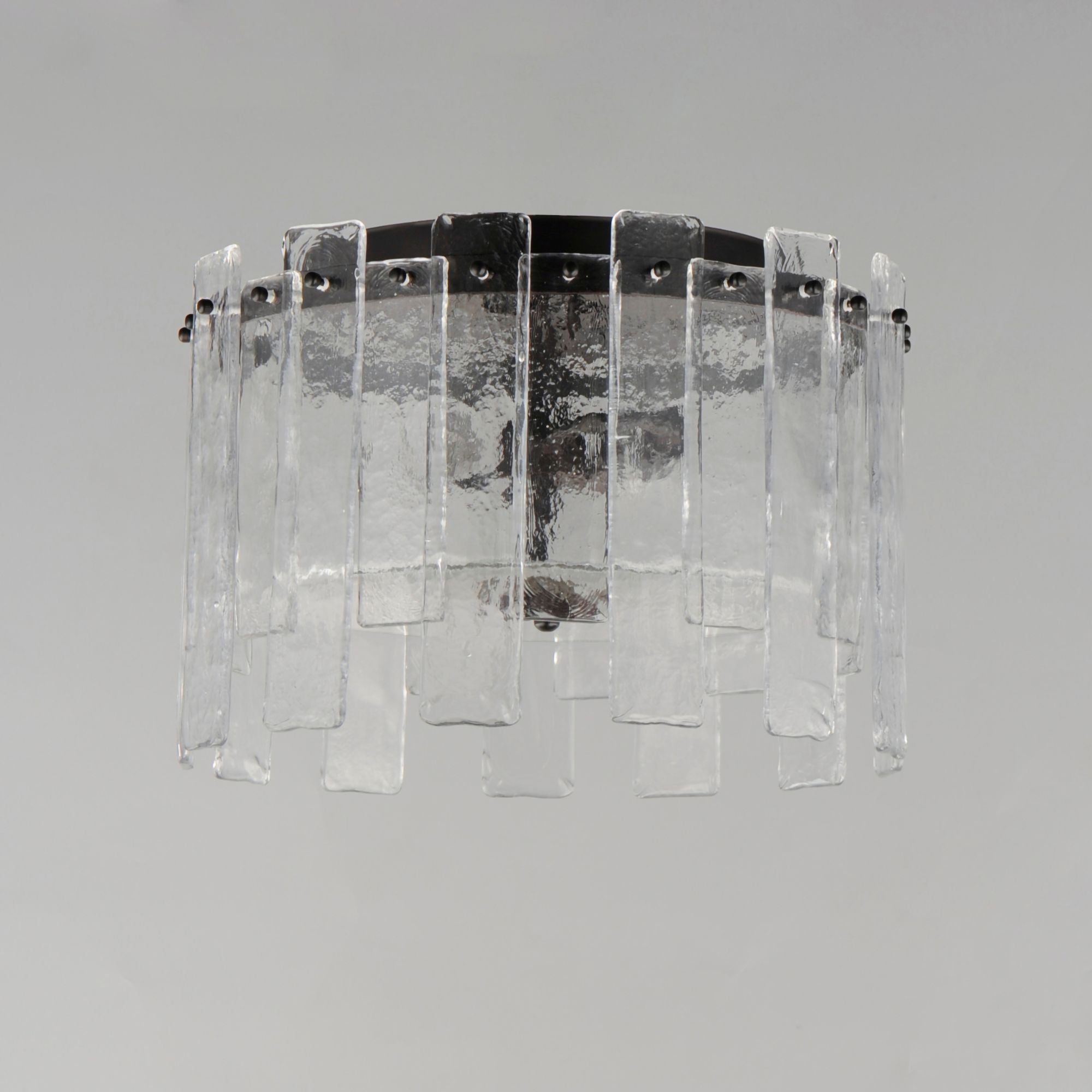 Warren 15" 2-Light Flush Mount, Dark Bronze Finish