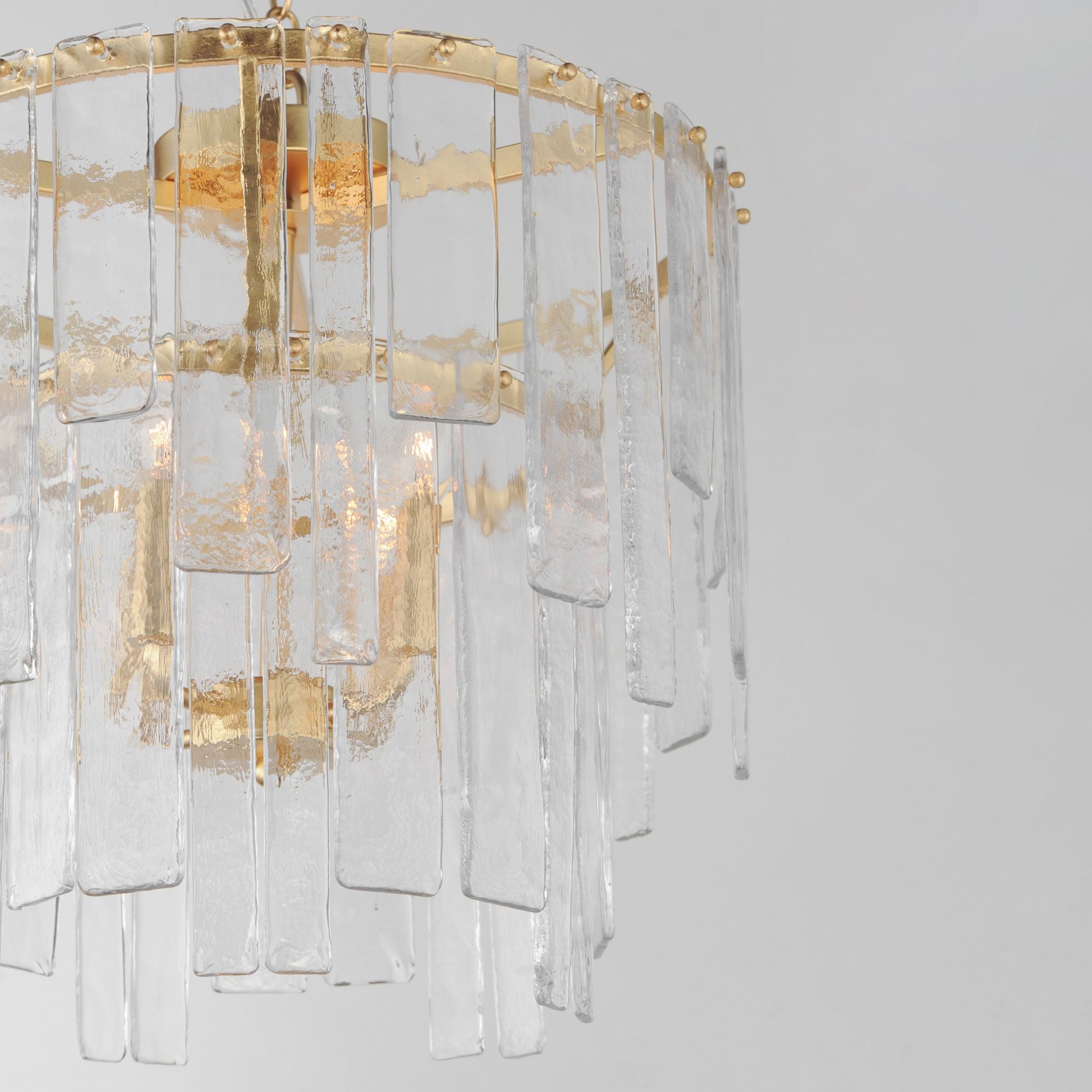 Warren 18" 4-Light Convertible Pendant, Gold Leaf Finish
