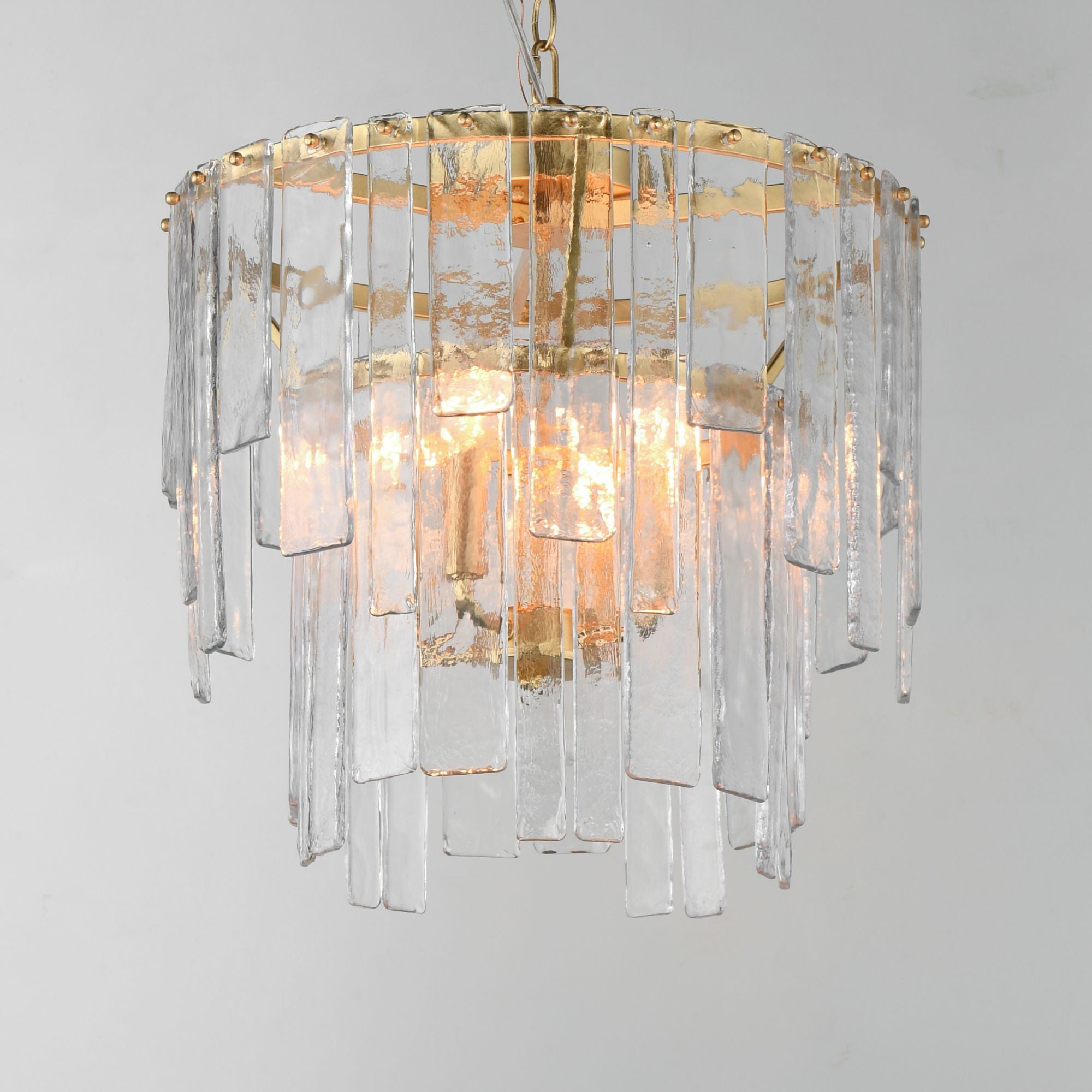 Warren 18" 4-Light Convertible Pendant, Gold Leaf Finish