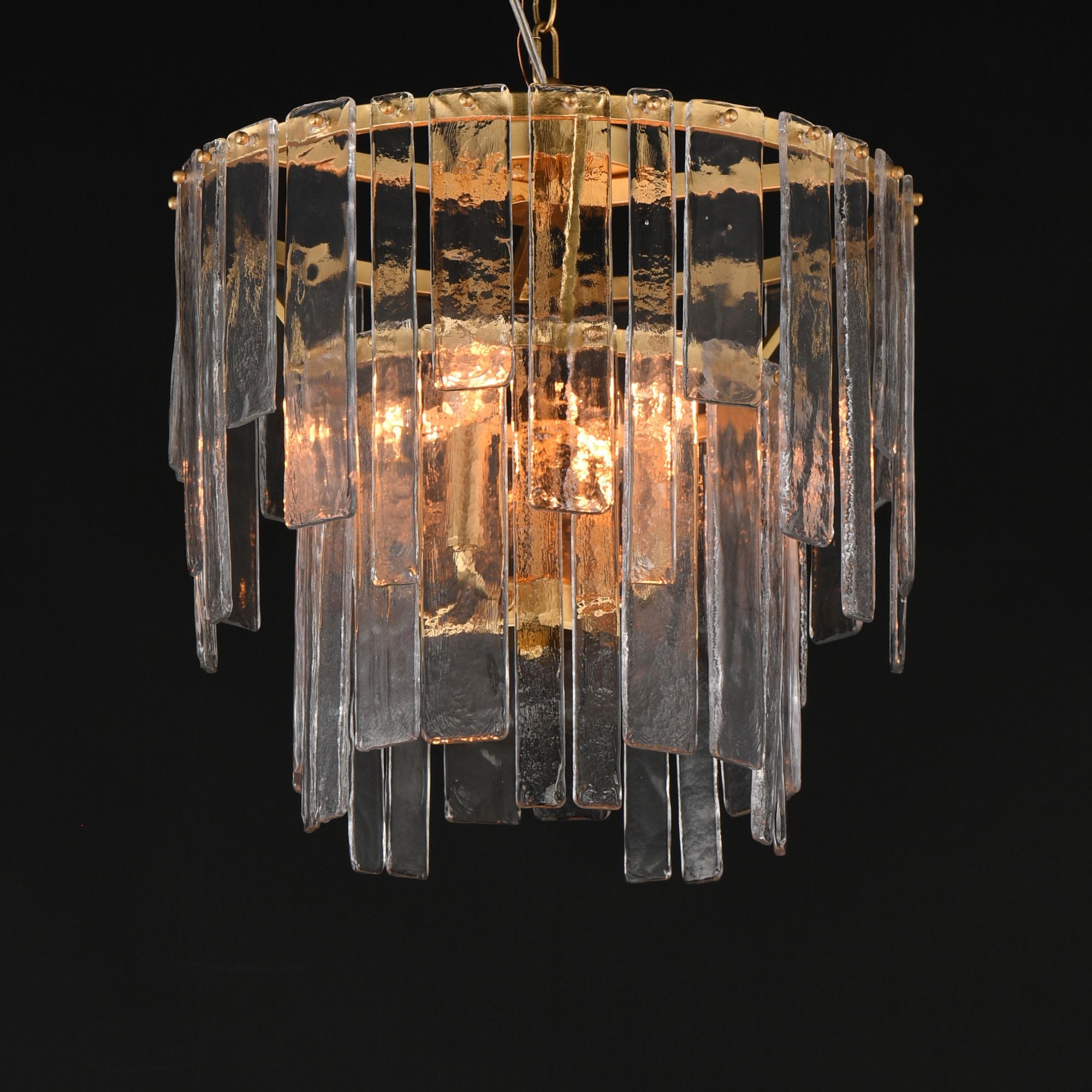 Warren 18" 4-Light Convertible Pendant, Gold Leaf Finish