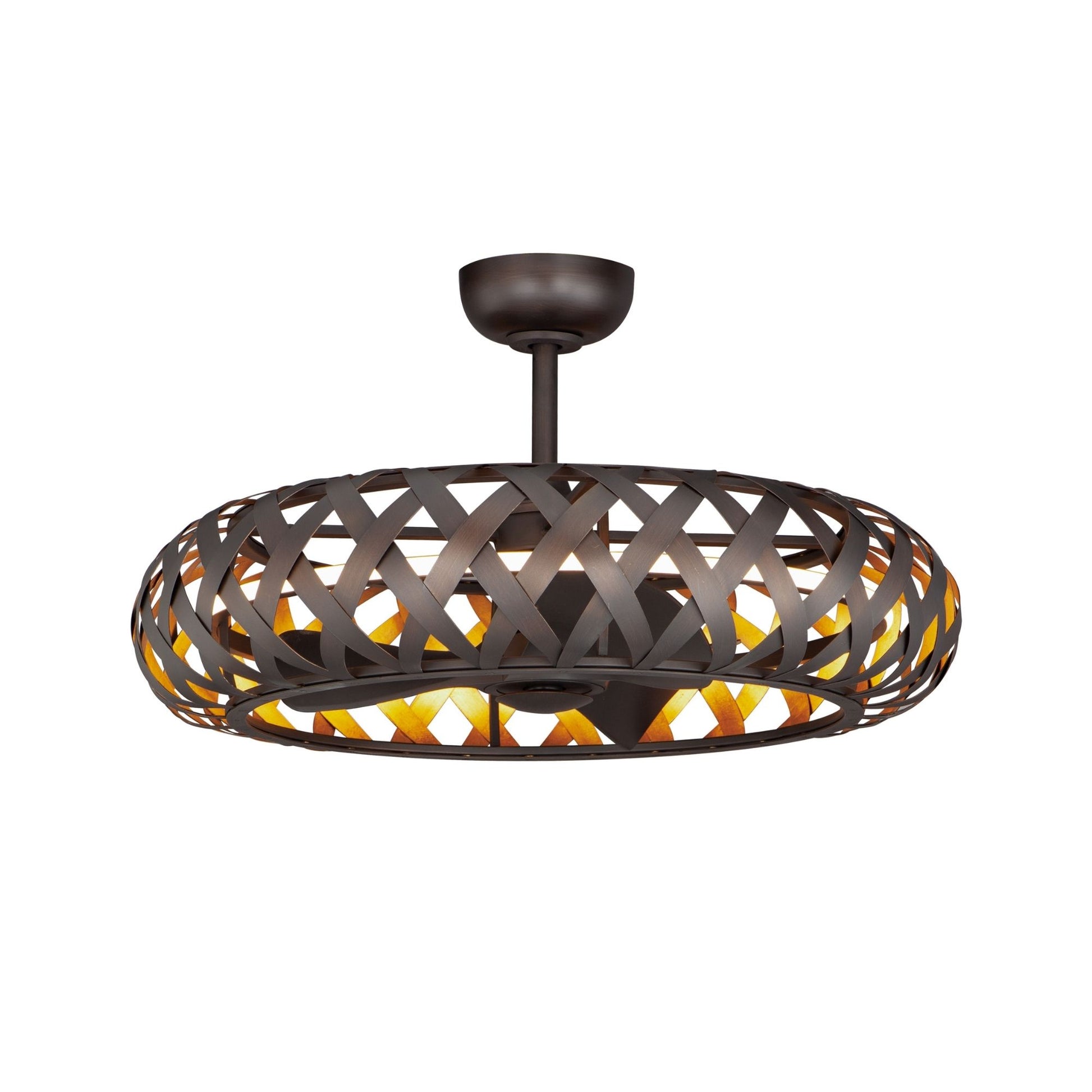 Maxim Lighting - Weave Wifi-Enabled LED Fandelight 33 Inch Bronze Gilt and Gold Finish | Bees Lighting