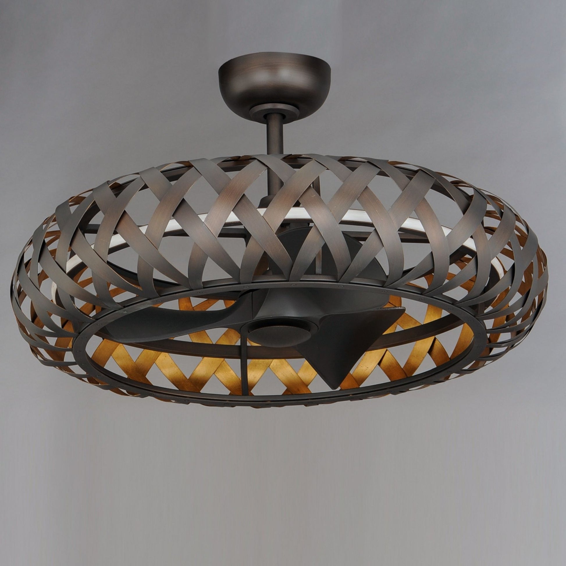 Maxim Lighting - Weave Wifi-Enabled LED Fandelight 33 Inch Bronze Gilt and Gold Finish | Bees Lighting