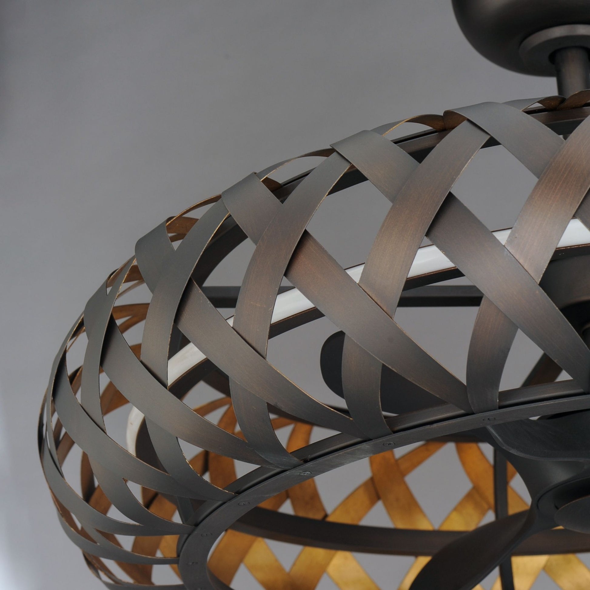 Maxim Lighting - Weave Wifi-Enabled LED Fandelight 33 Inch Bronze Gilt and Gold Finish | Bees Lighting