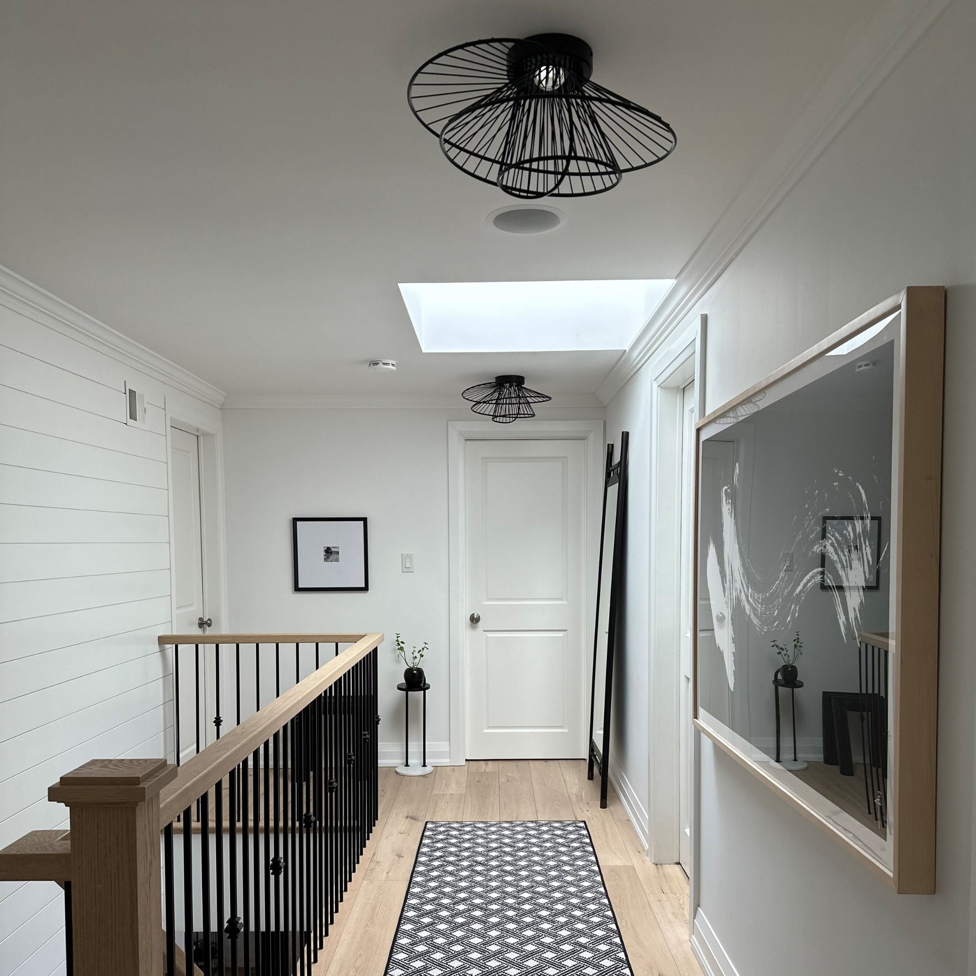 Zeta 20" LED Flush Mount, Black Finish