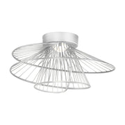 Zeta 20" LED Flush Mount, Matte White Finish