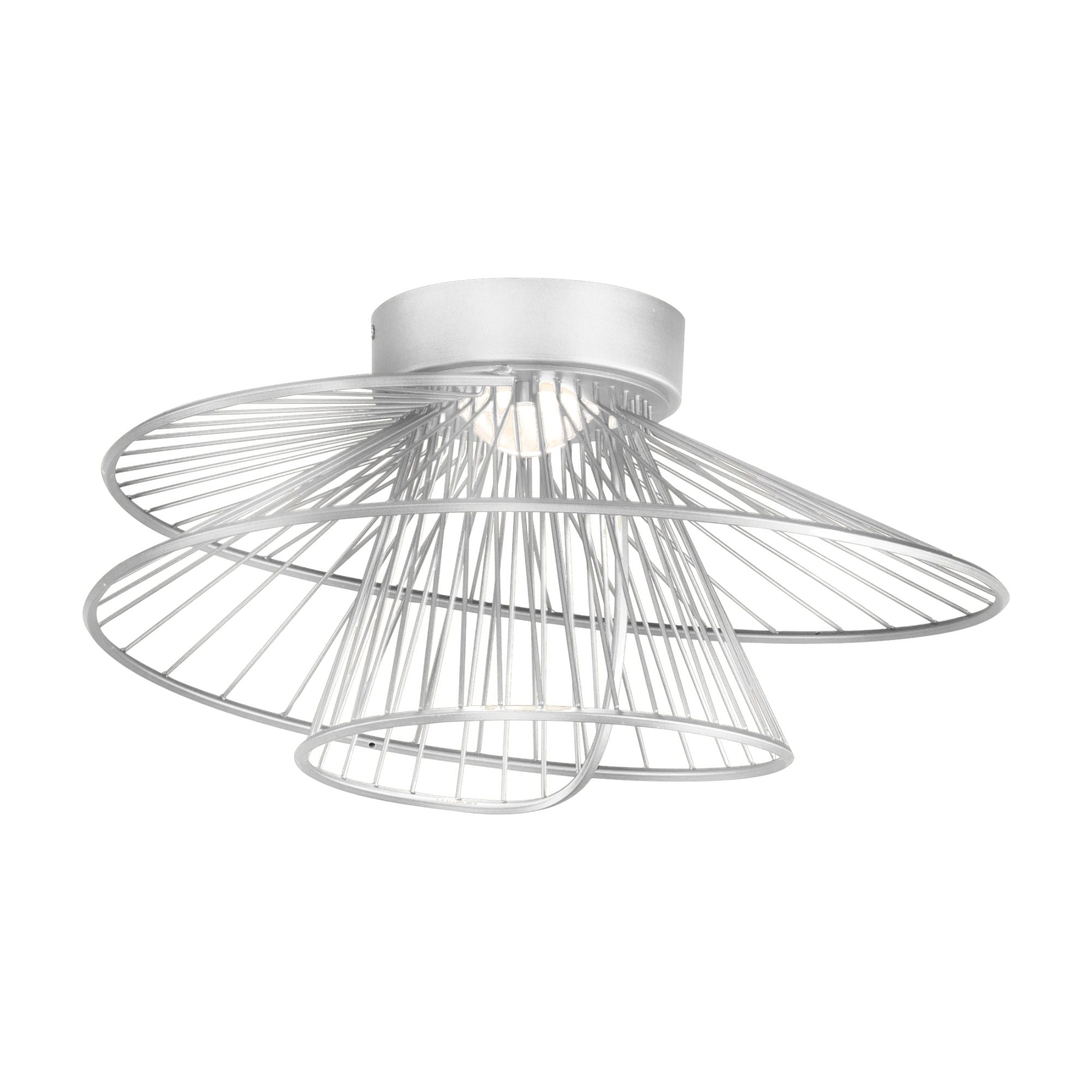 Zeta 20" LED Flush Mount, Matte White Finish