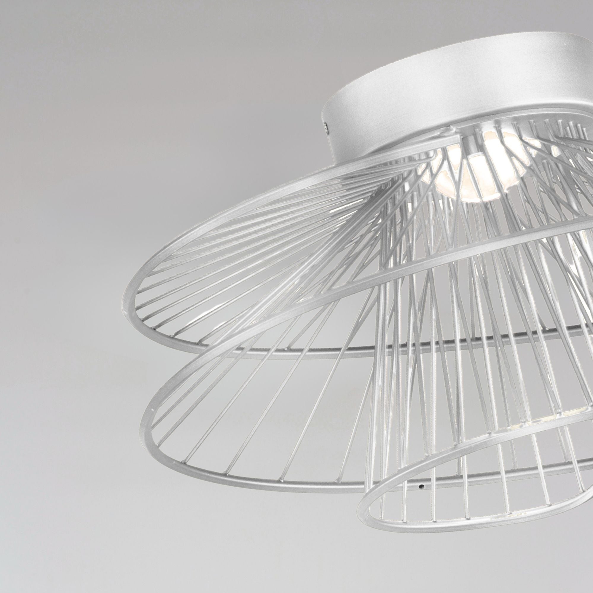 Zeta 20" LED Flush Mount, Matte White Finish