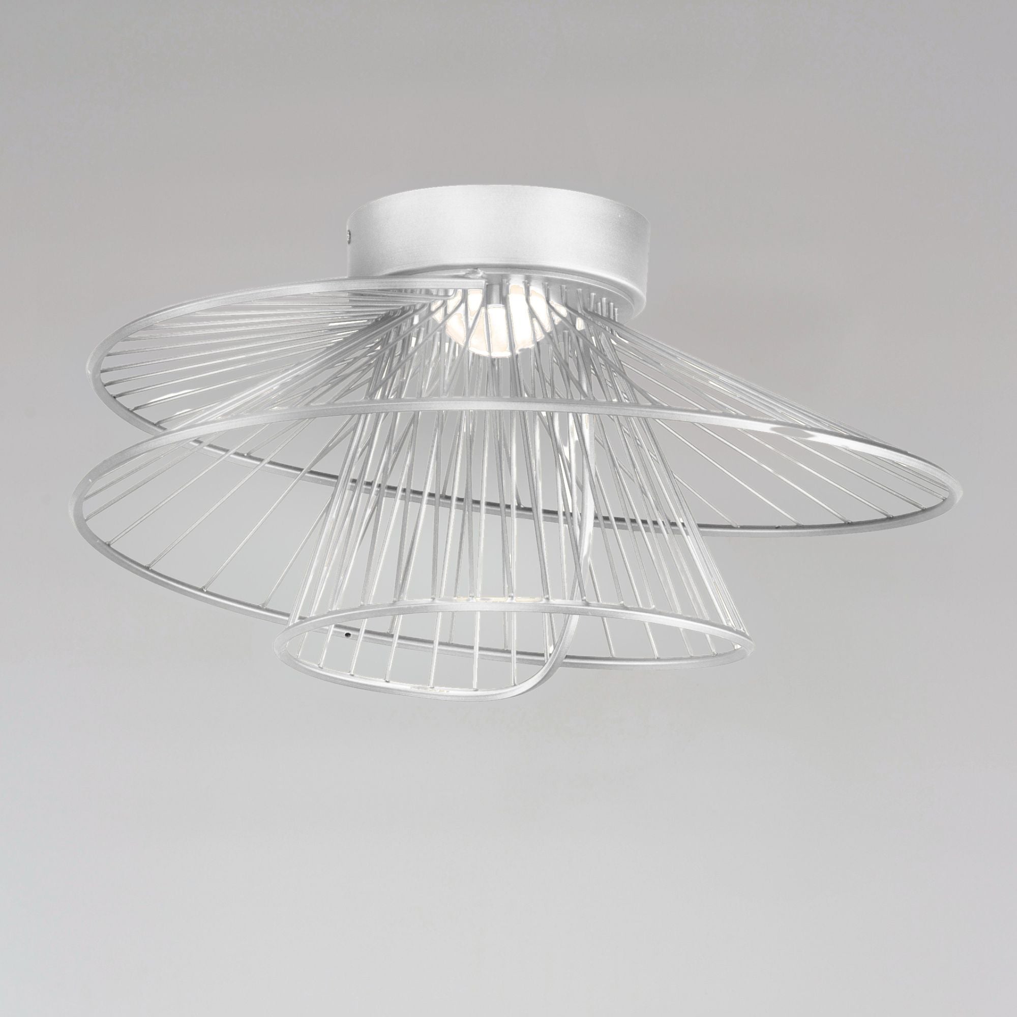 Zeta 20" LED Flush Mount, Matte White Finish