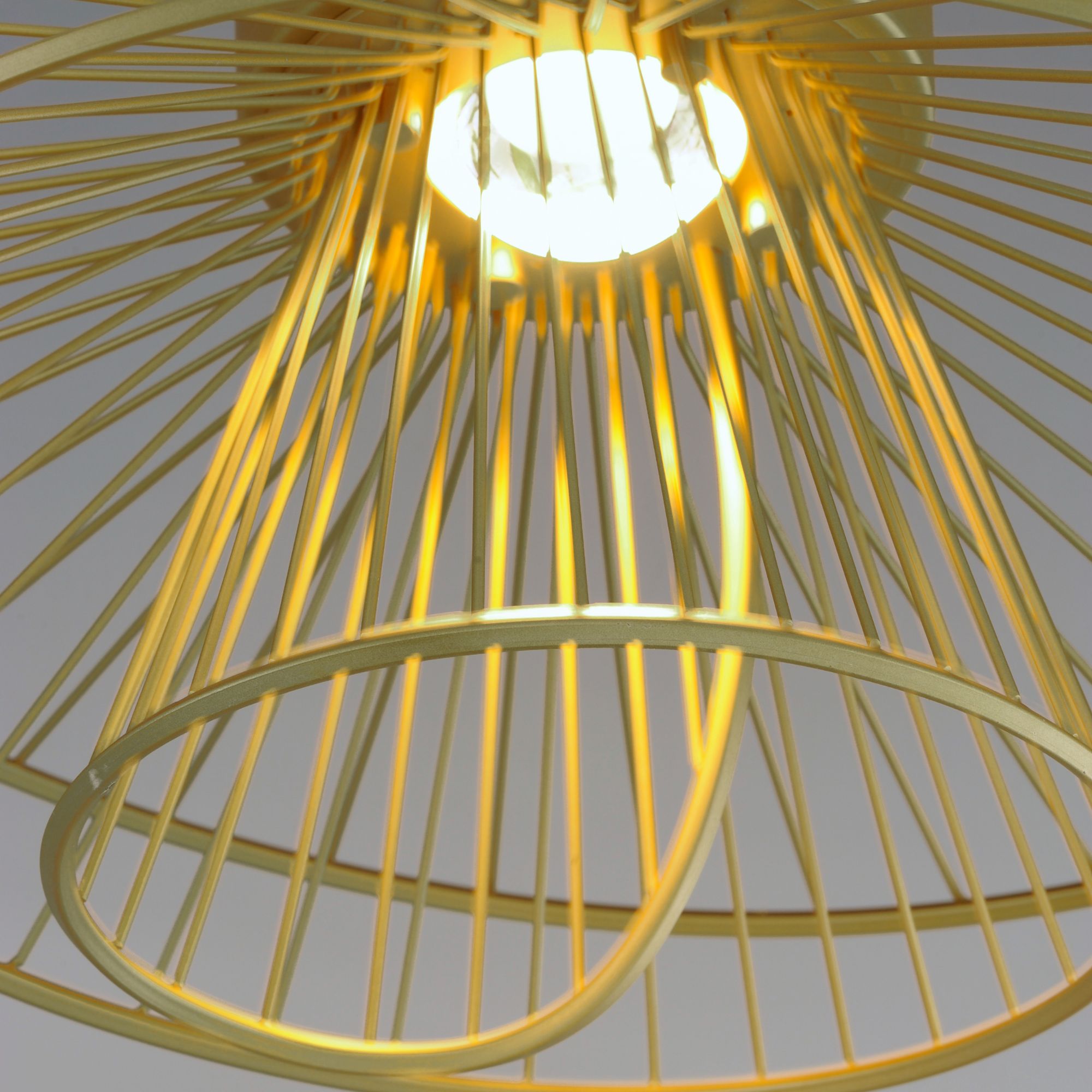 Zeta 20" LED Flush Mount, Natural Aged Brass Finish