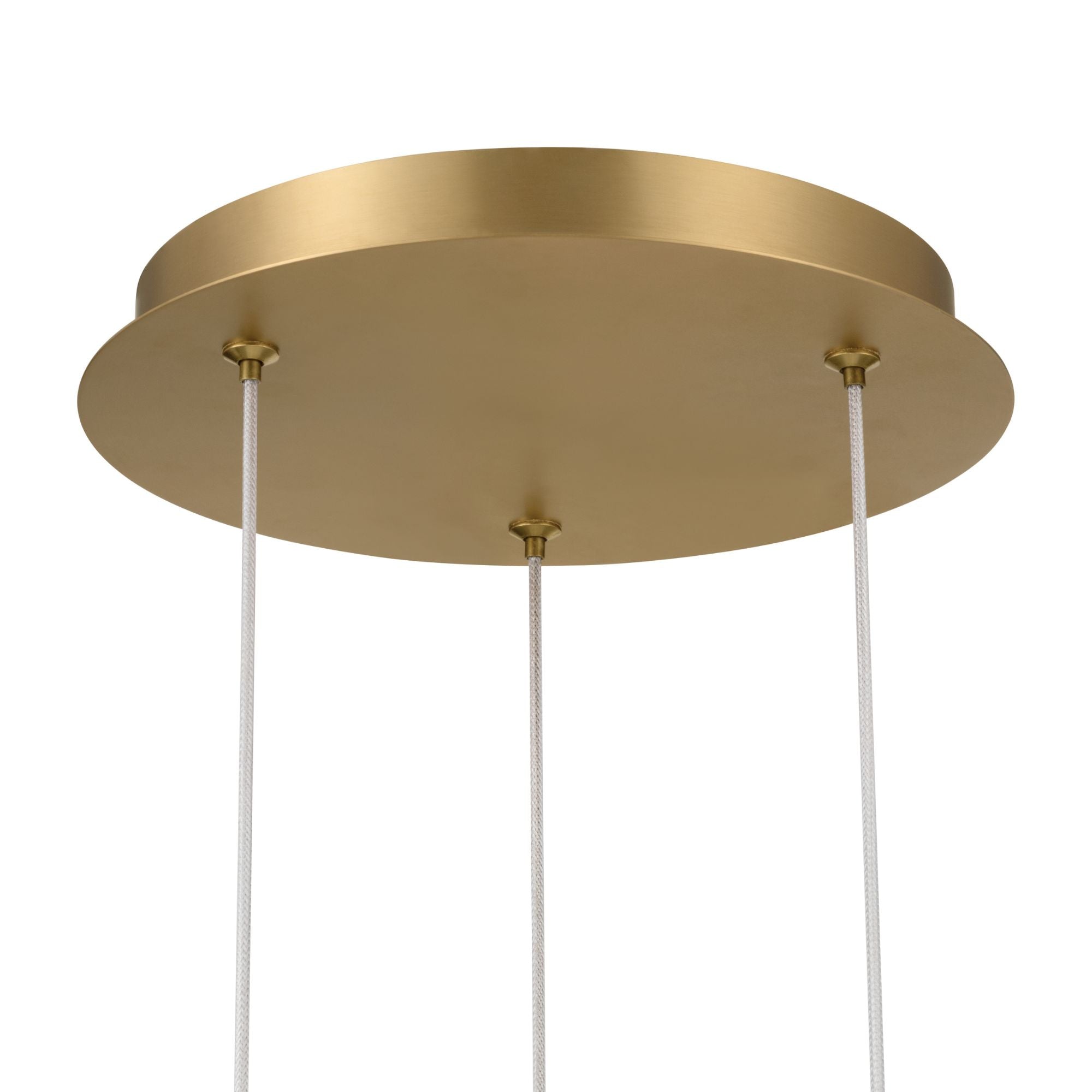 Metropolitan Briselle 10.25 in. Integrated LED Pendant, Legacy Brass with Clear Textured Glass