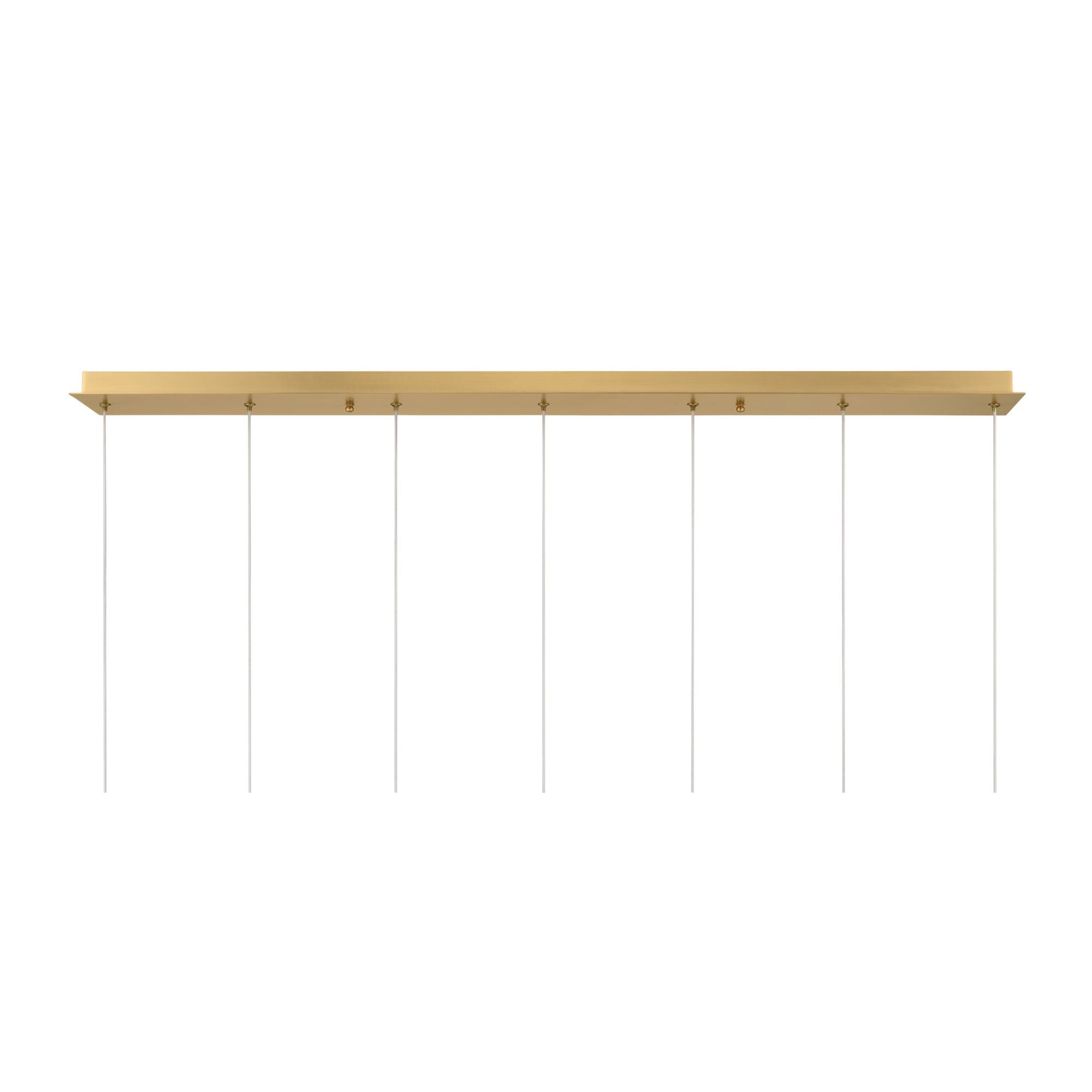 Metropolitan Briselle 47.25 in. LED Pendant, Legacy Brass with Clear Textured Glass