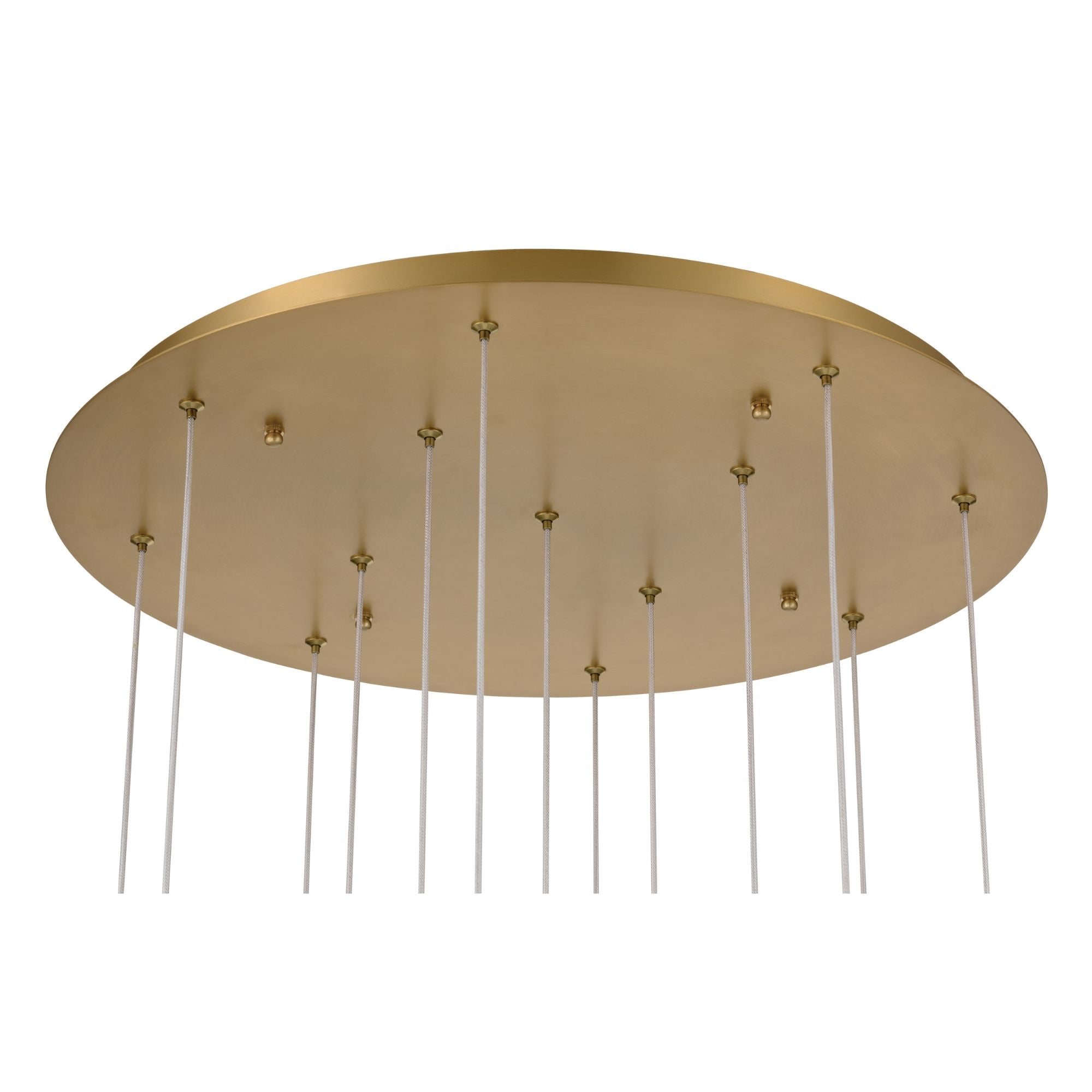 Metropolitan Briselle 24 in. LED Pendant, Legacy Brass with Clear Textured Glass