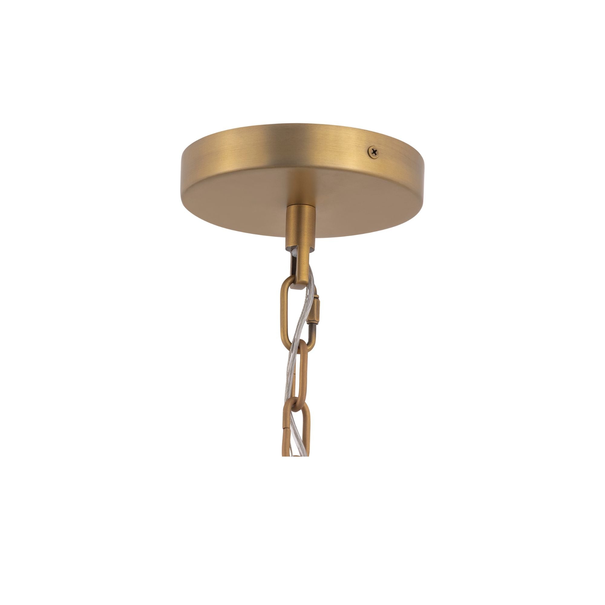 Metropolitan Jaxen 24.5 in. 3-Light Pendant, Legacy Brass with White Handmade Glass
