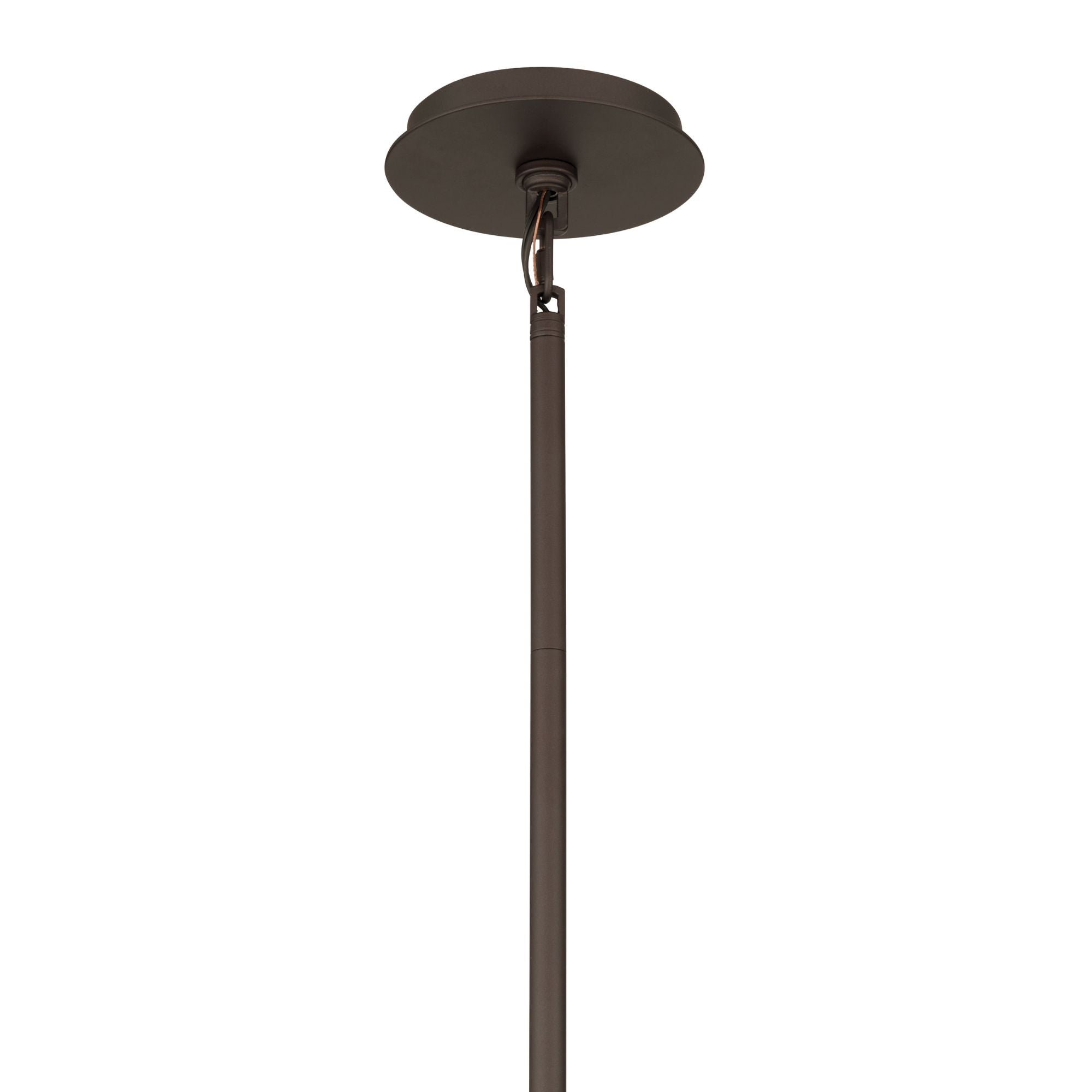 Metropolitan Lenora 34.25 in. 13-Light Chandelier, Dark Bronze with Clear Ribbed Glass