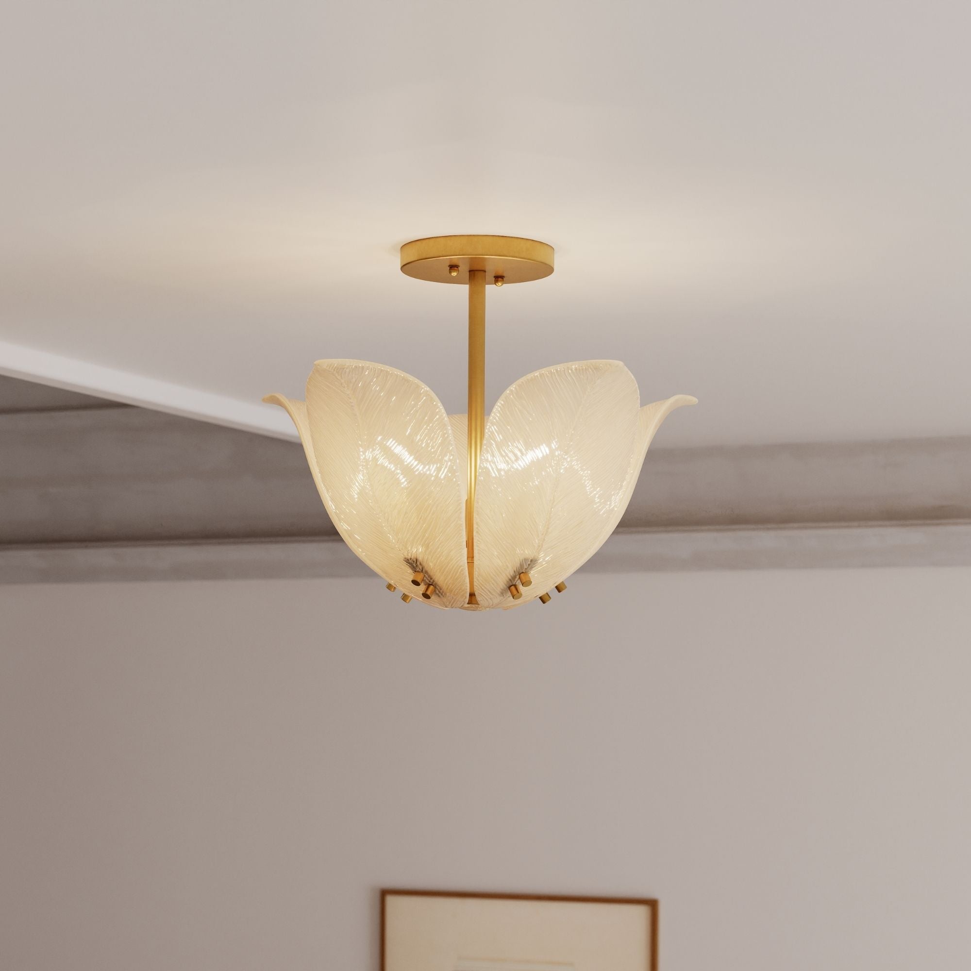 Metropolitan Orchid 18 in. 5-Light Semi-Flush Mount