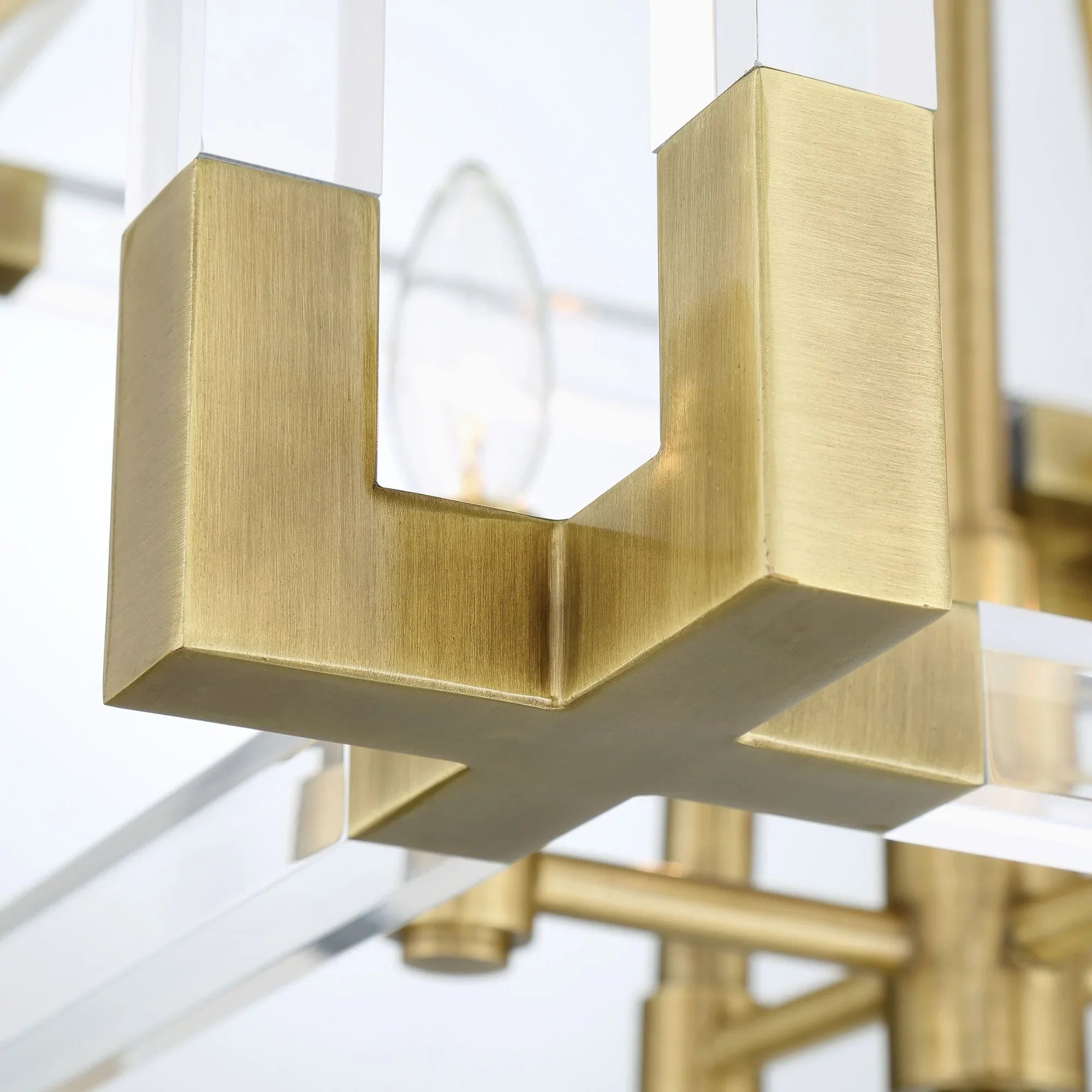 Prima Vista 19" 4-Light Semi-Flush Mount, Aged Antique Brass Finish