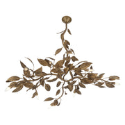 Metropolitan Lighting Seraphine 60 in. 11-Light Linear Chandelier, Weathered Gold