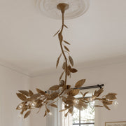 Metropolitan Lighting Seraphine 60 in. 11-Light Linear Chandelier, Weathered Gold