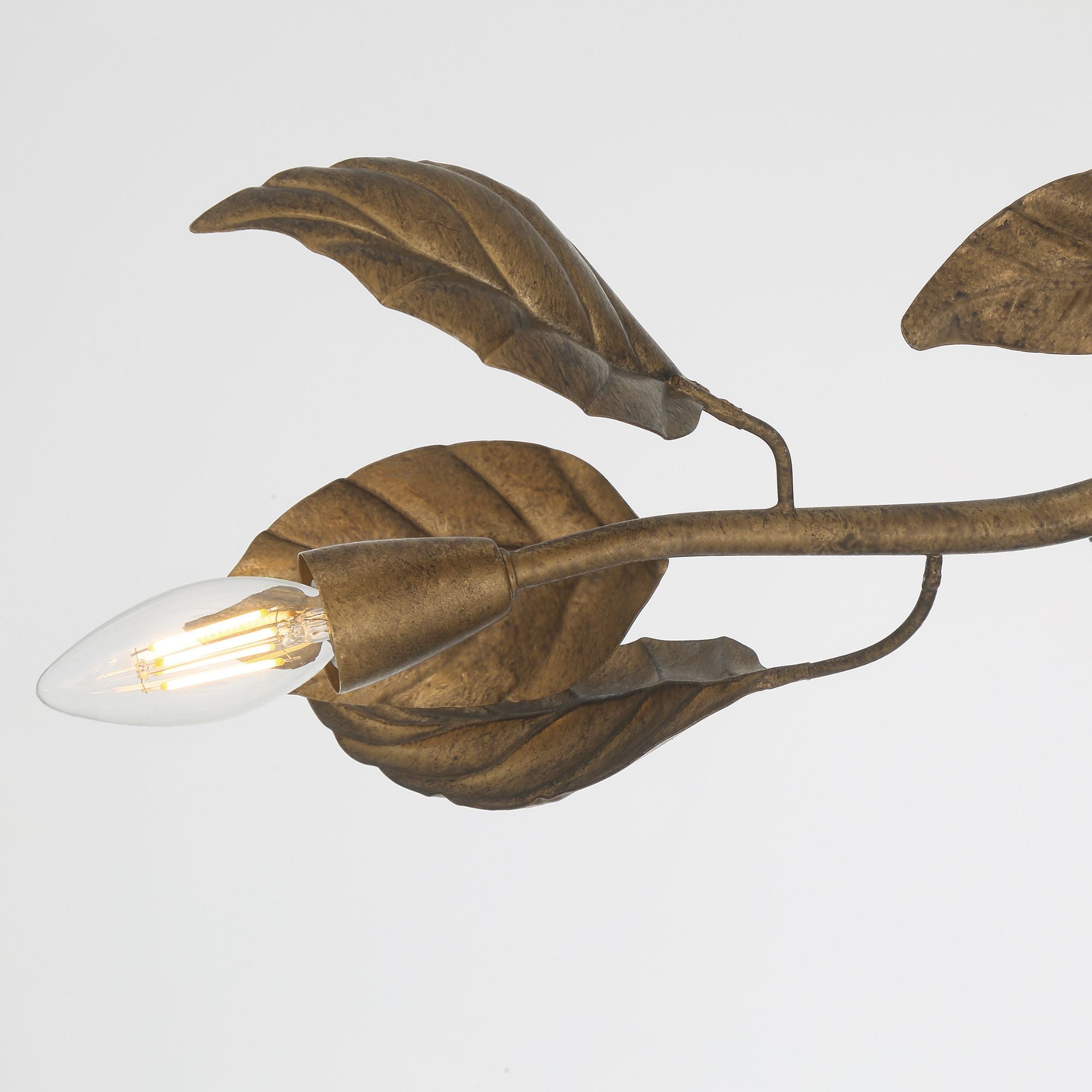 Metropolitan Lighting Seraphine 60 in. 11-Light Linear Chandelier, Weathered Gold