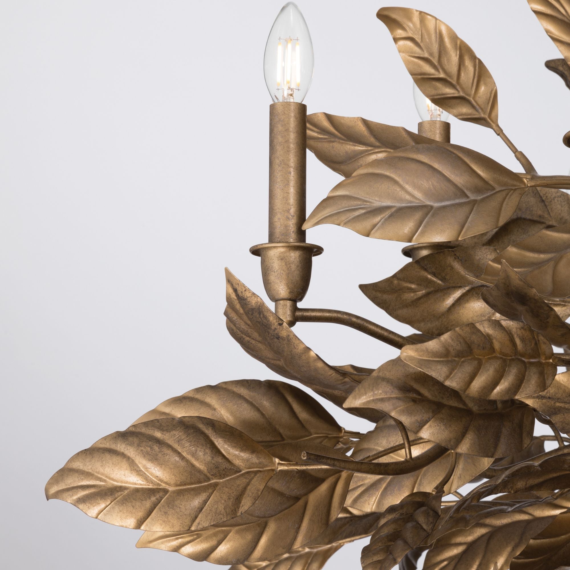 Metropolitan Lighting Seraphine 40 in. 11-Light Chandelier, Weathered Gold