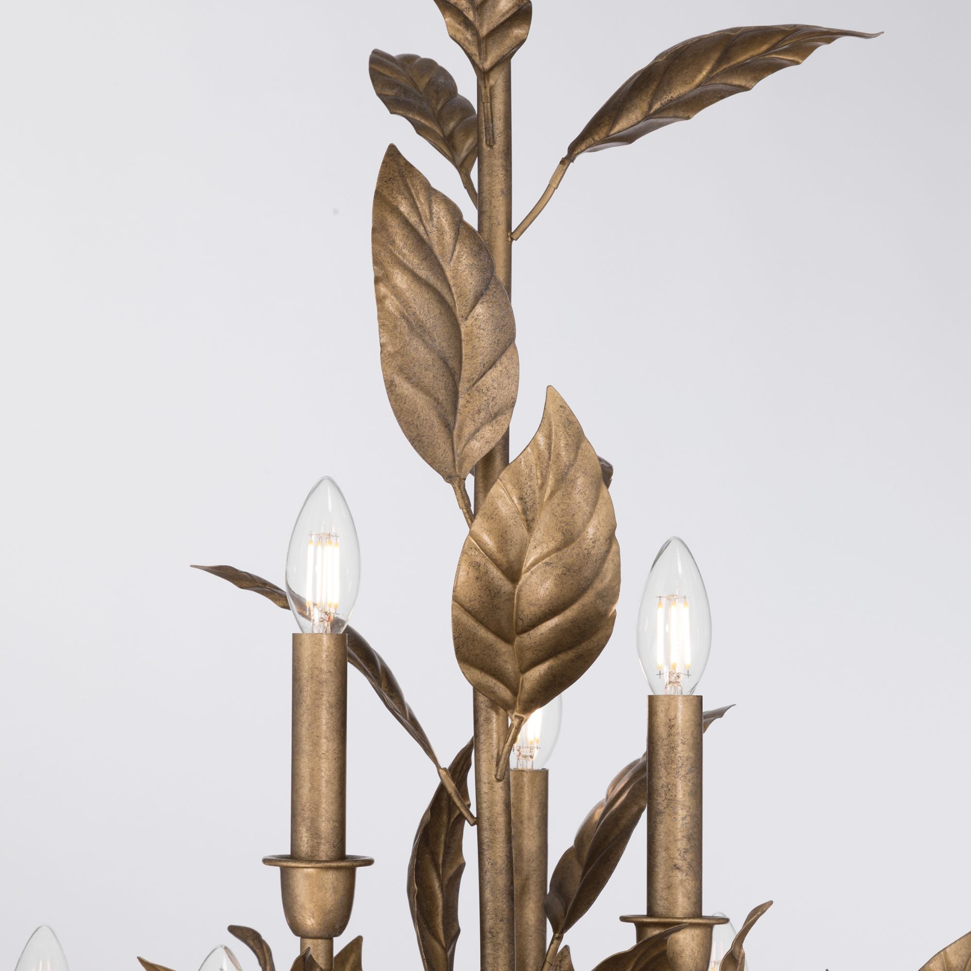 Metropolitan Lighting Seraphine 40 in. 11-Light Chandelier, Weathered Gold