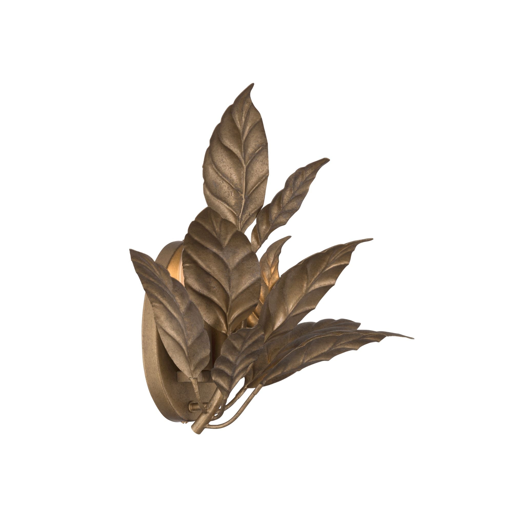 Metropolitan Lighting Seraphine 14.25 in. 2-Light Wall Sconce, Weathered Gold