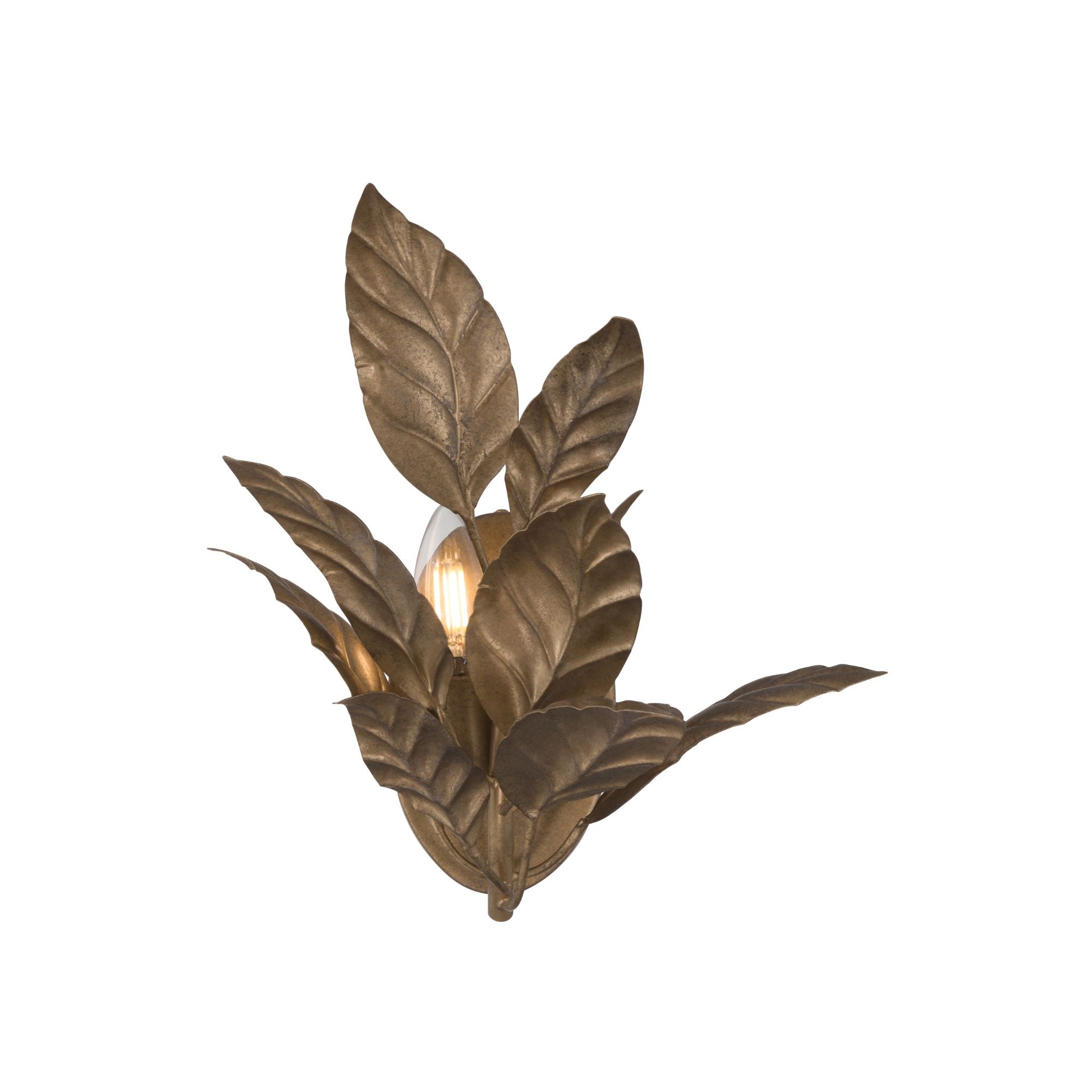 Metropolitan Lighting Seraphine 14.25 in. 2-Light Wall Sconce, Weathered Gold