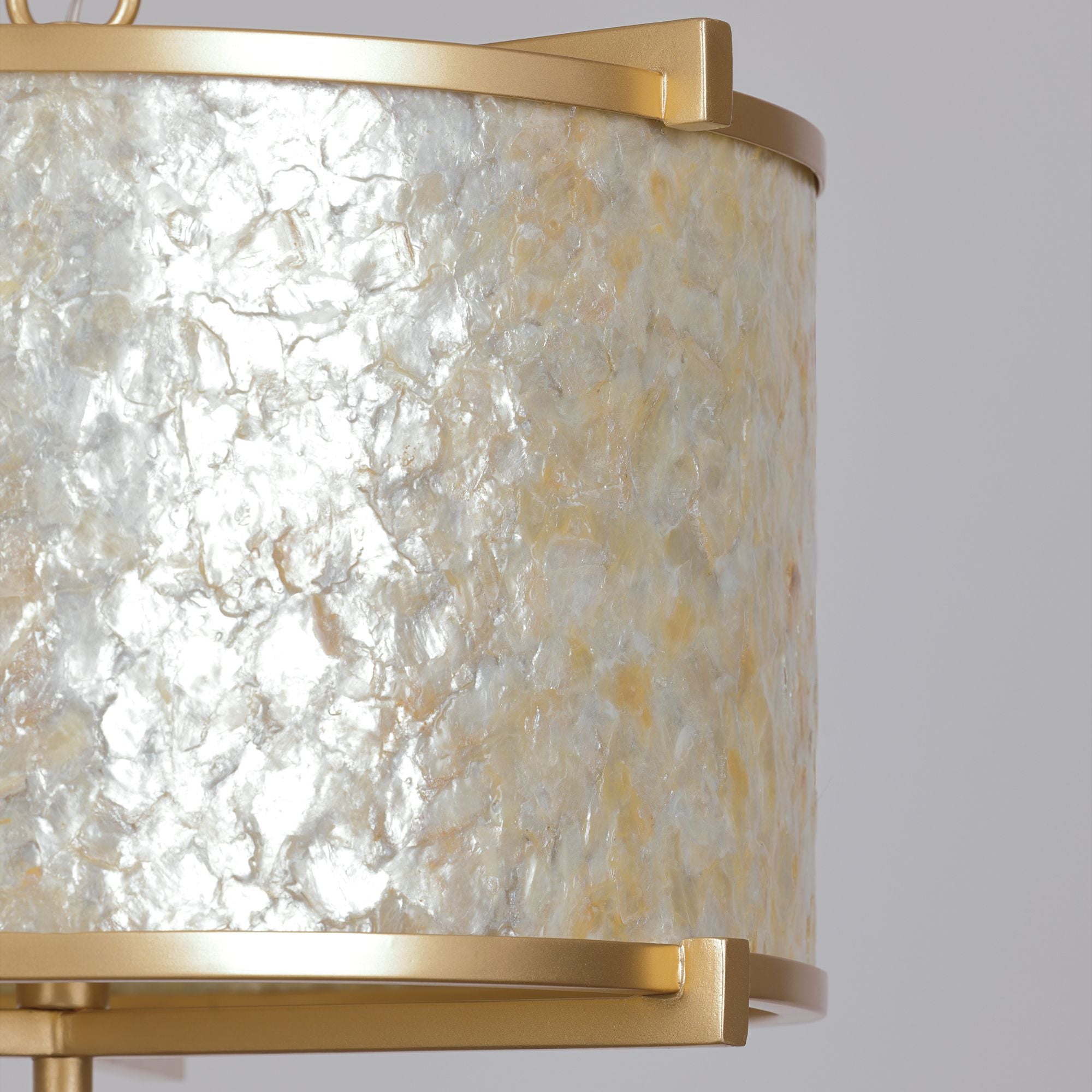 Sommers Bend 17" 4-Light Semi-Flush Mount, Fawn Gold Finish