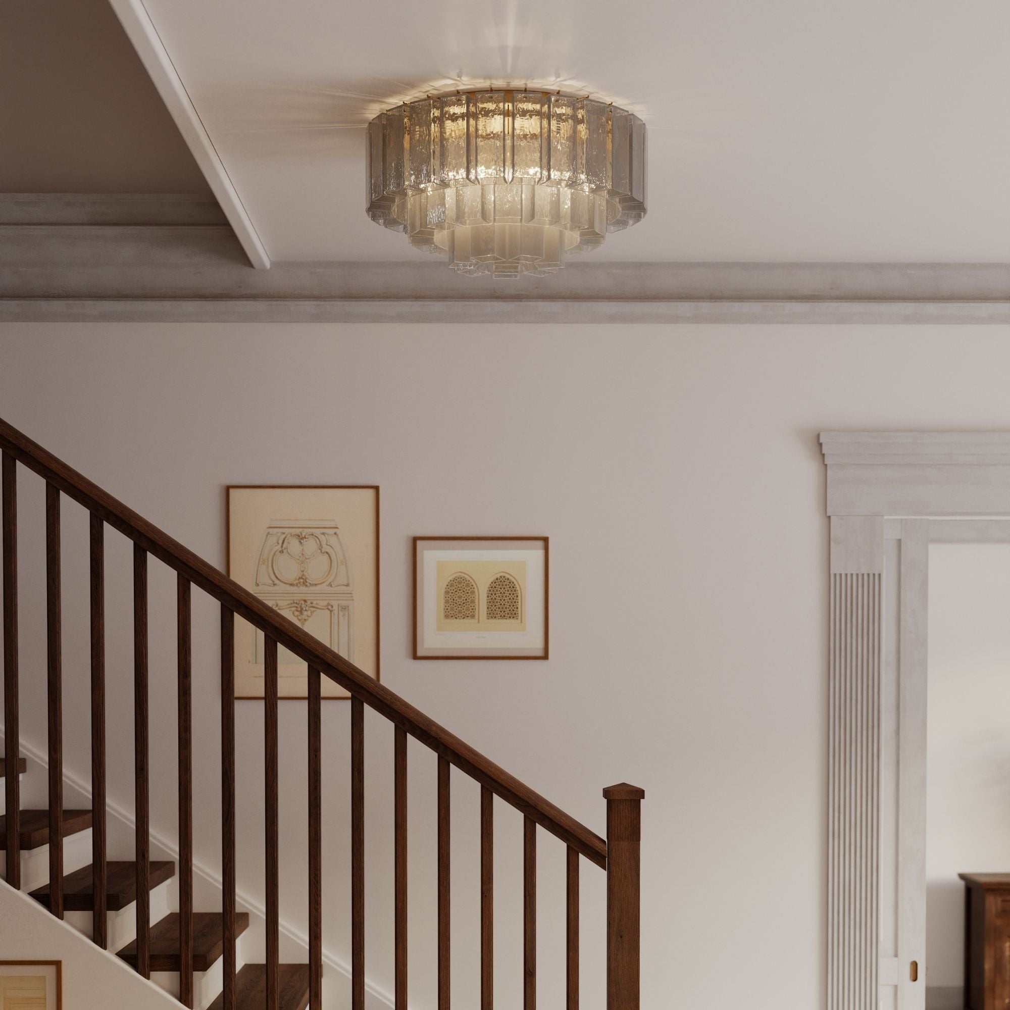 Metropolitan Torvento 28 in. 7-Light Flush Mount