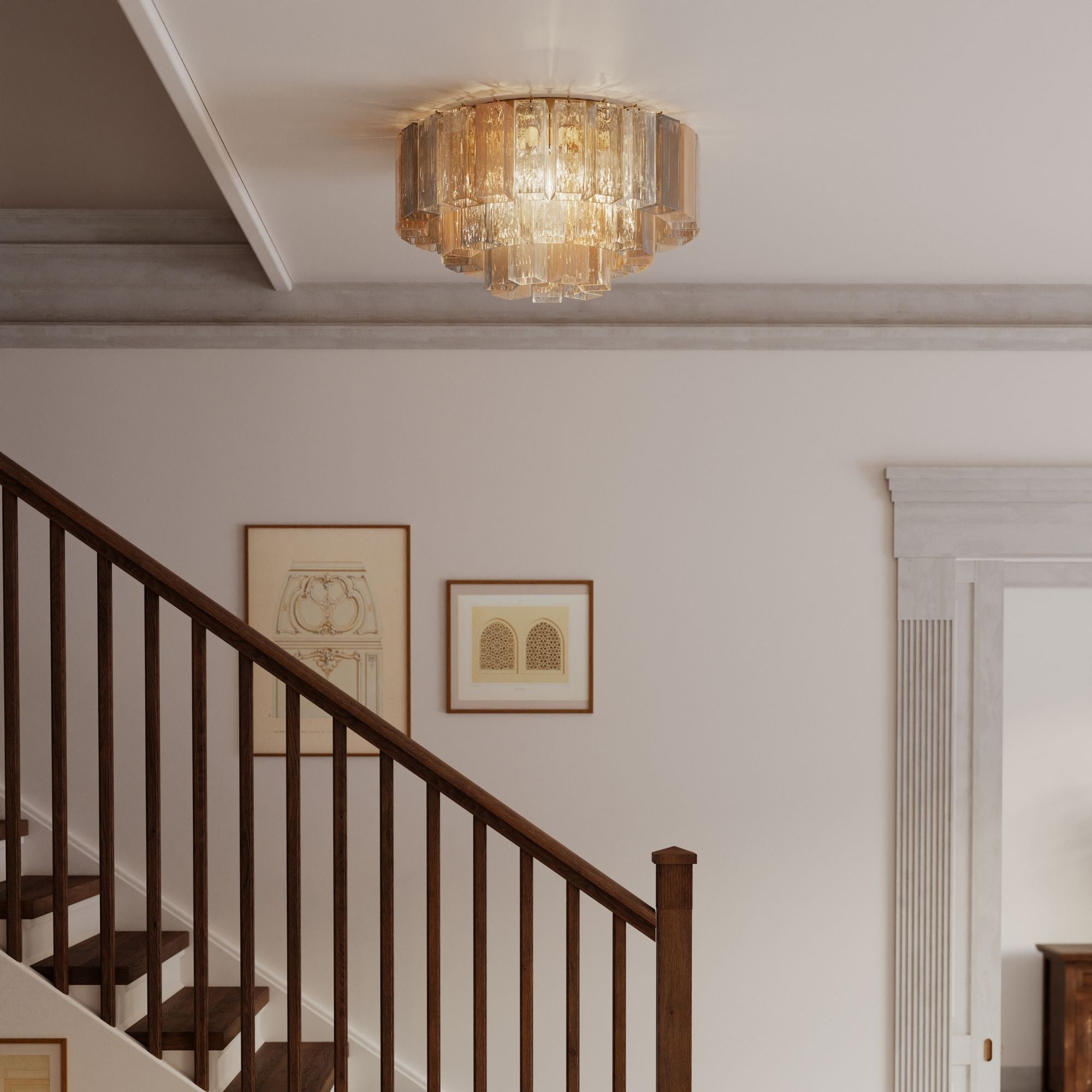 Metropolitan Torvento 28 in. 7-Light Flush Mount
