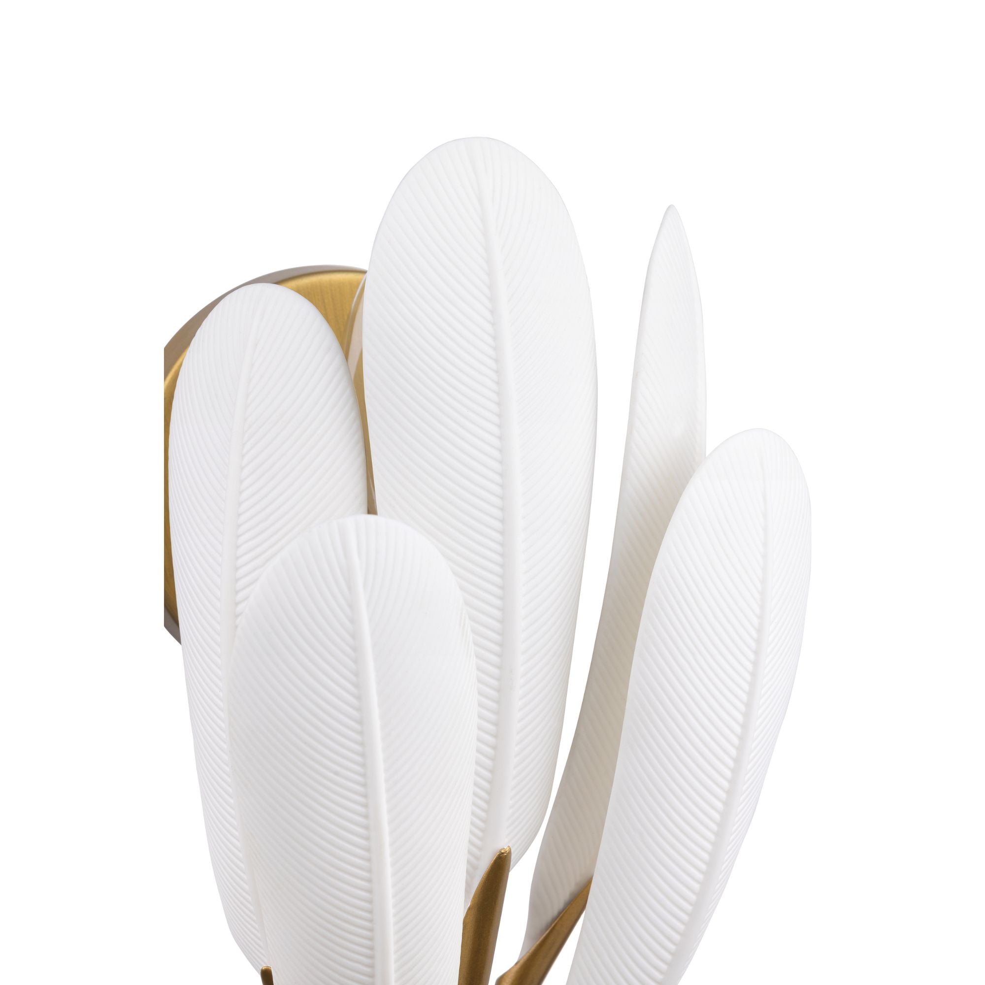 Metropolitan Vellinor 18.5 in. Wall Sconce, Painted Legacy Brass & White Swirl
