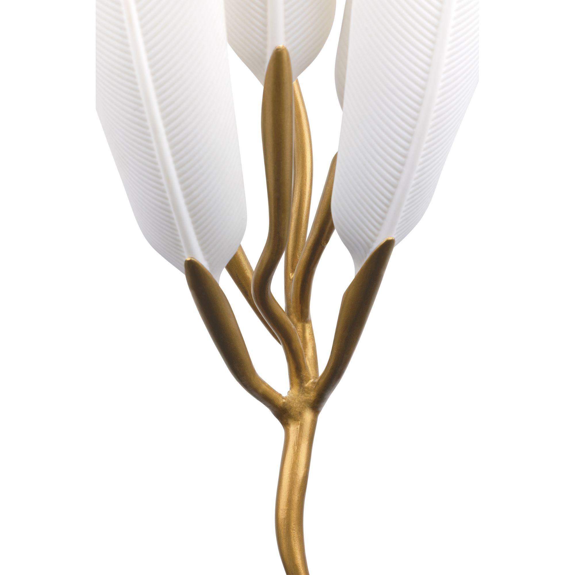Metropolitan Vellinor 18.5 in. Wall Sconce, Painted Legacy Brass & White Swirl