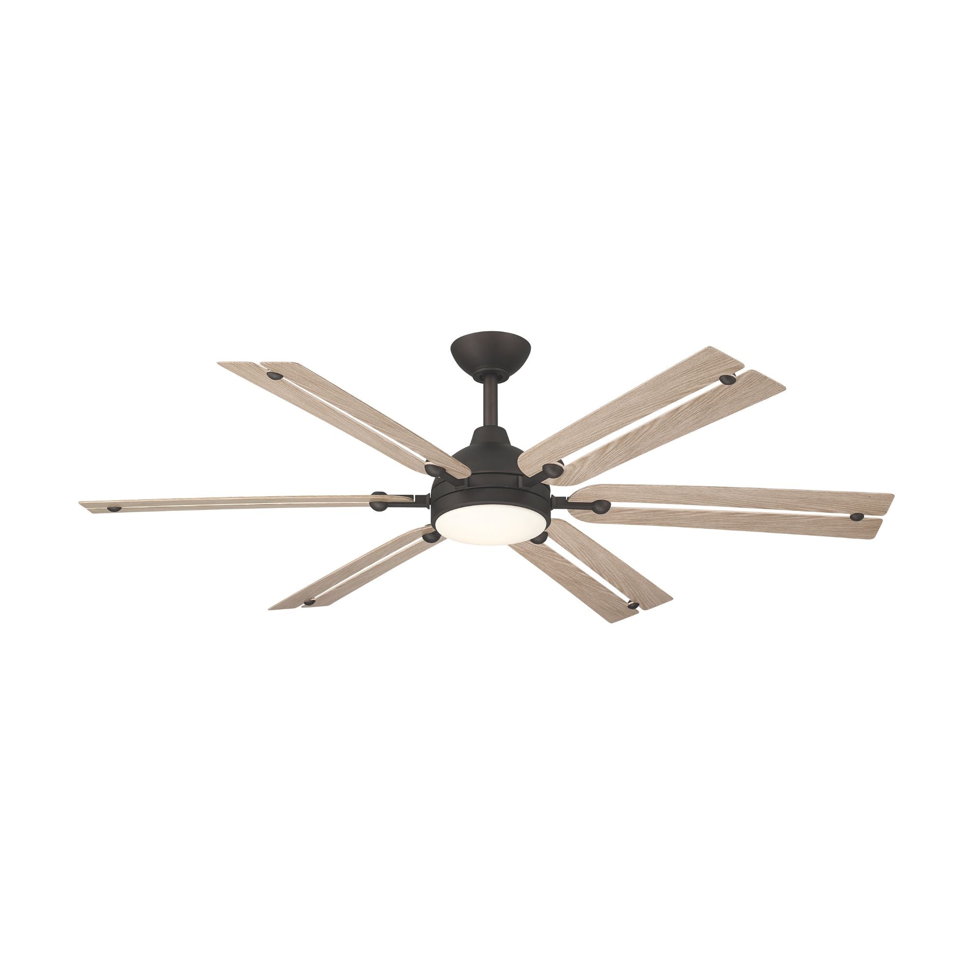 Allegata 56" 5-CCT LED Smart Ceiling Fan, Dark Bronze with Ashwood Blades