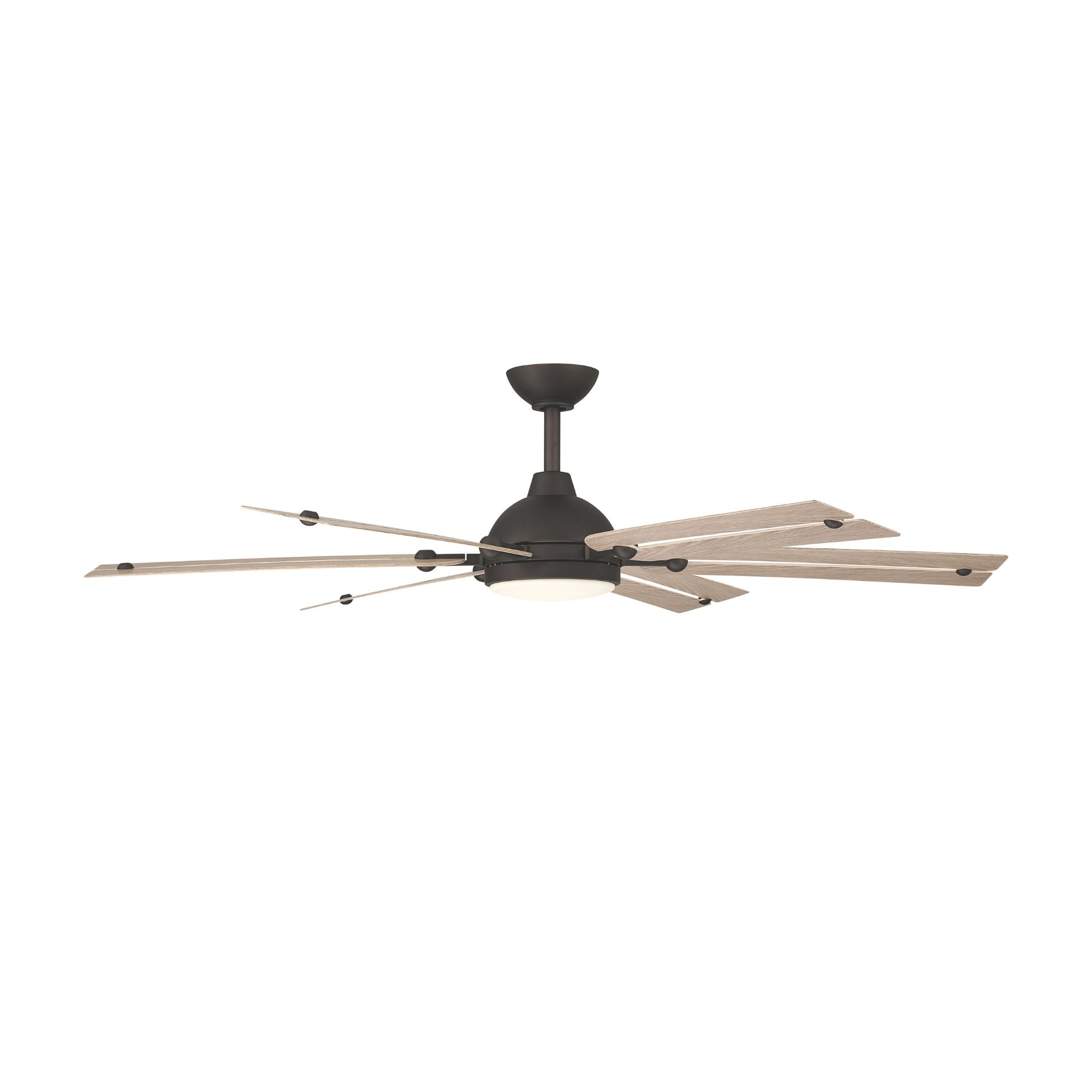 Allegata 56" 5-CCT LED Smart Ceiling Fan, Dark Bronze with Ashwood Blades
