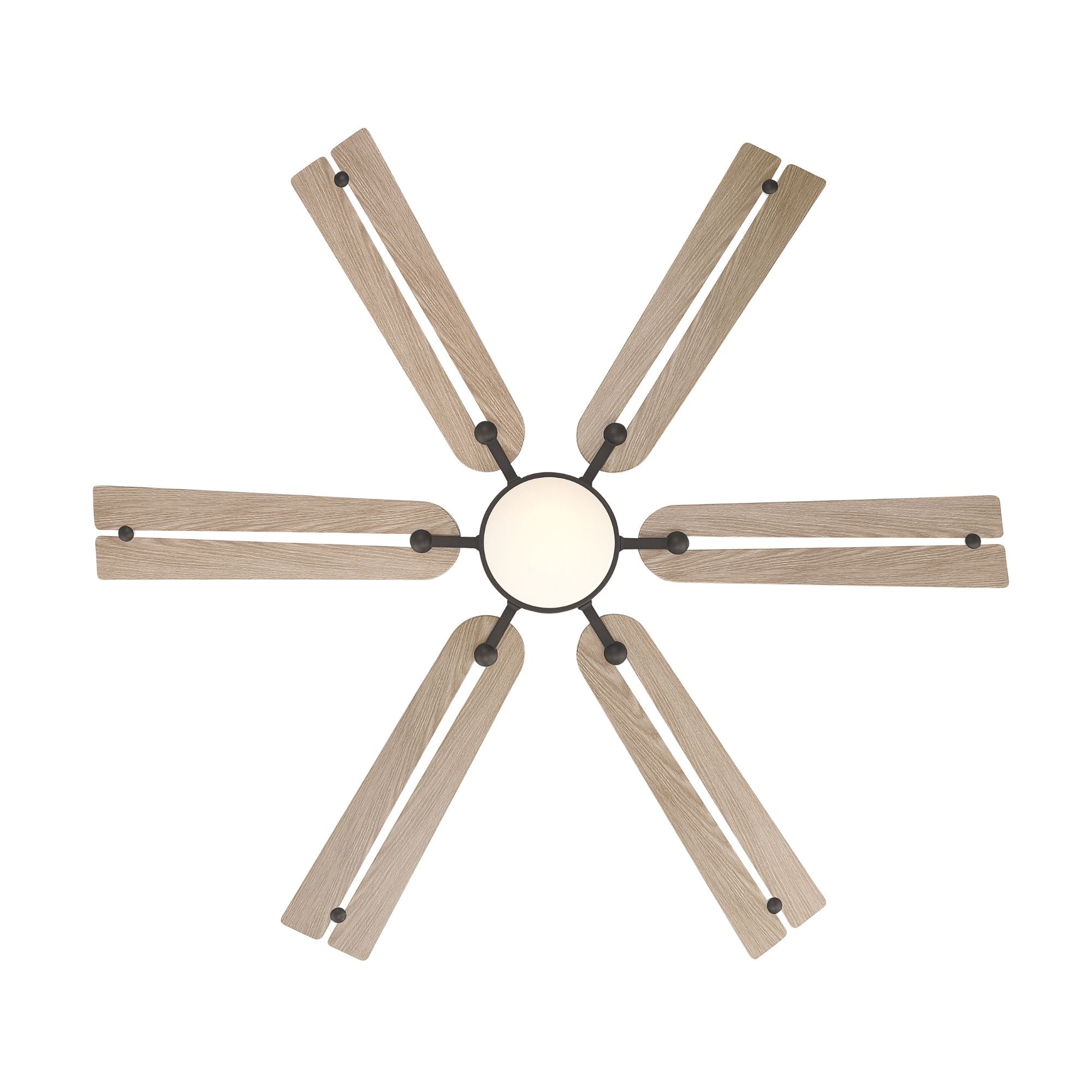 Allegata 56" 5-CCT LED Smart Ceiling Fan, Dark Bronze with Ashwood Blades