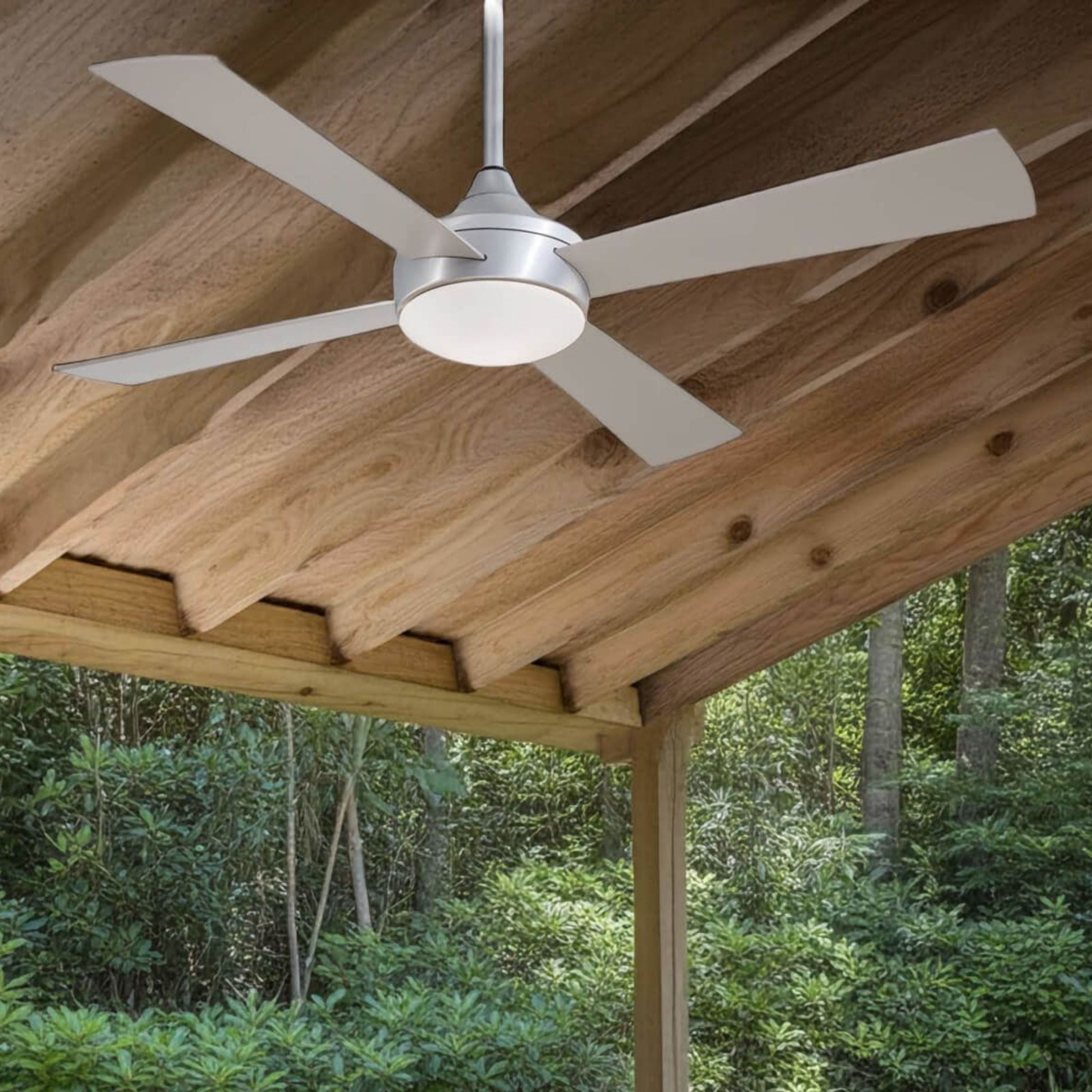 Aluma Wet 52" Aluminum LED Ceiling Fan with Remote