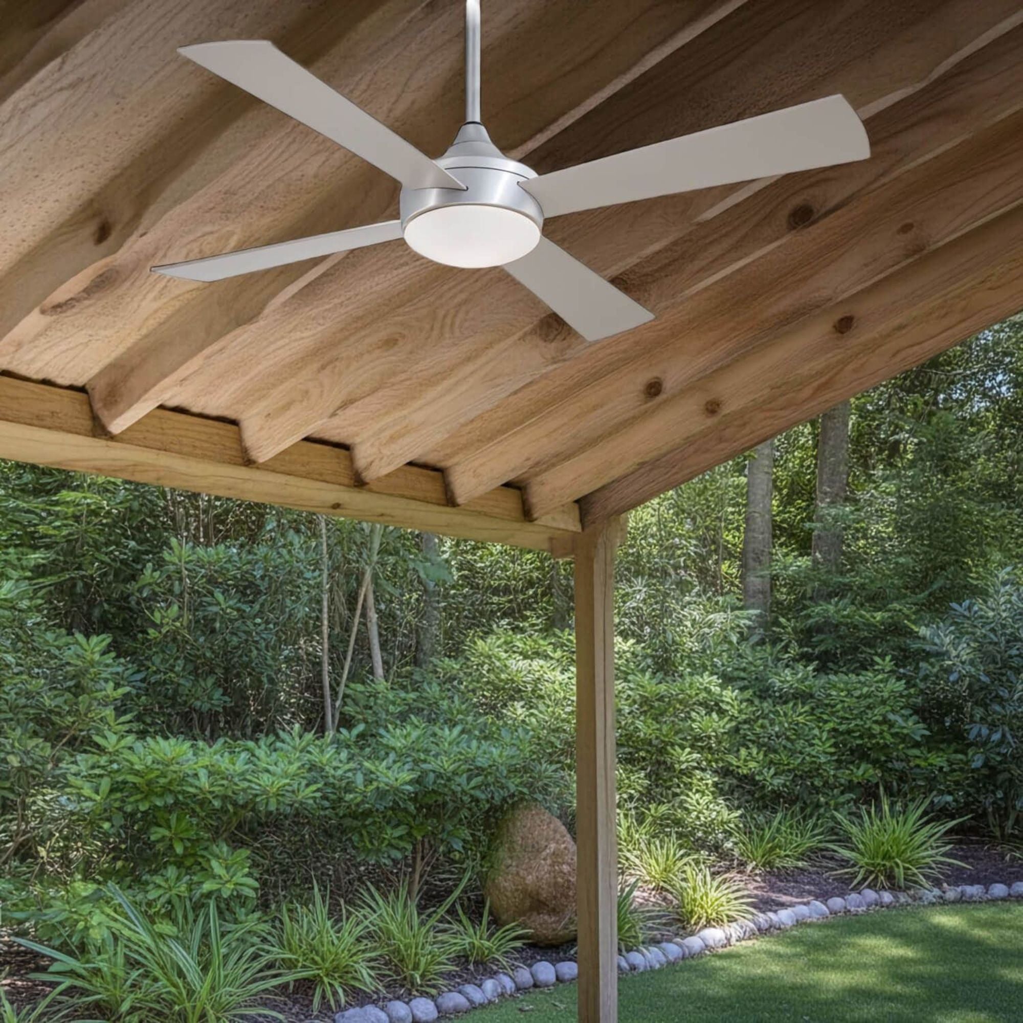 Aluma Wet 52" Aluminum LED Ceiling Fan with Remote