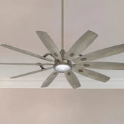 Barn 65" LED Smart Ceiling Fan with Remote, Burnished Nickel
