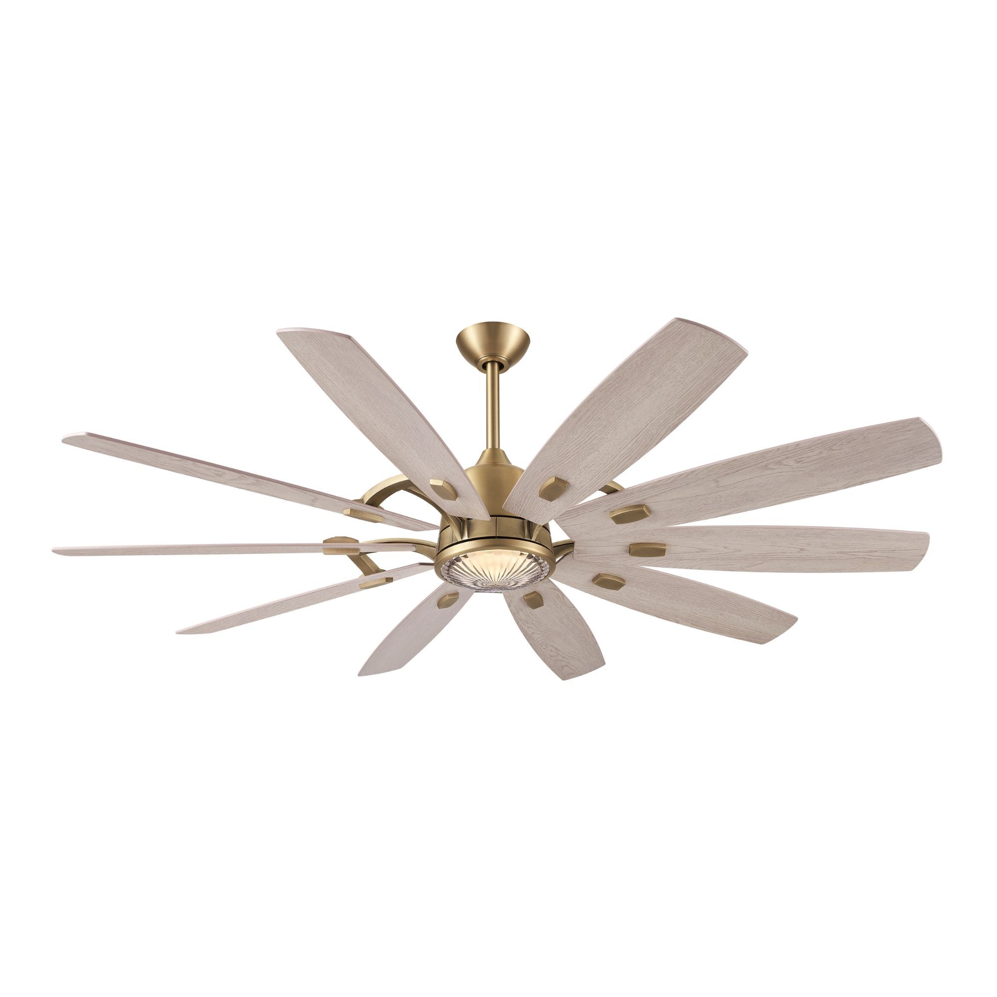 Minka Aire Barn 65'' Smart Ceiling Fan with LED Light DC Motor Legacy Brass