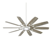 Barn 65" LED Smart Ceiling Fan with Remote, Flat White - Bees Lighting